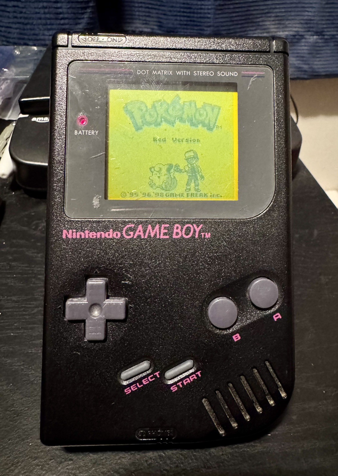Original Nintendo Game Boy Play It Loud Black With Matching Serial Numbered Case