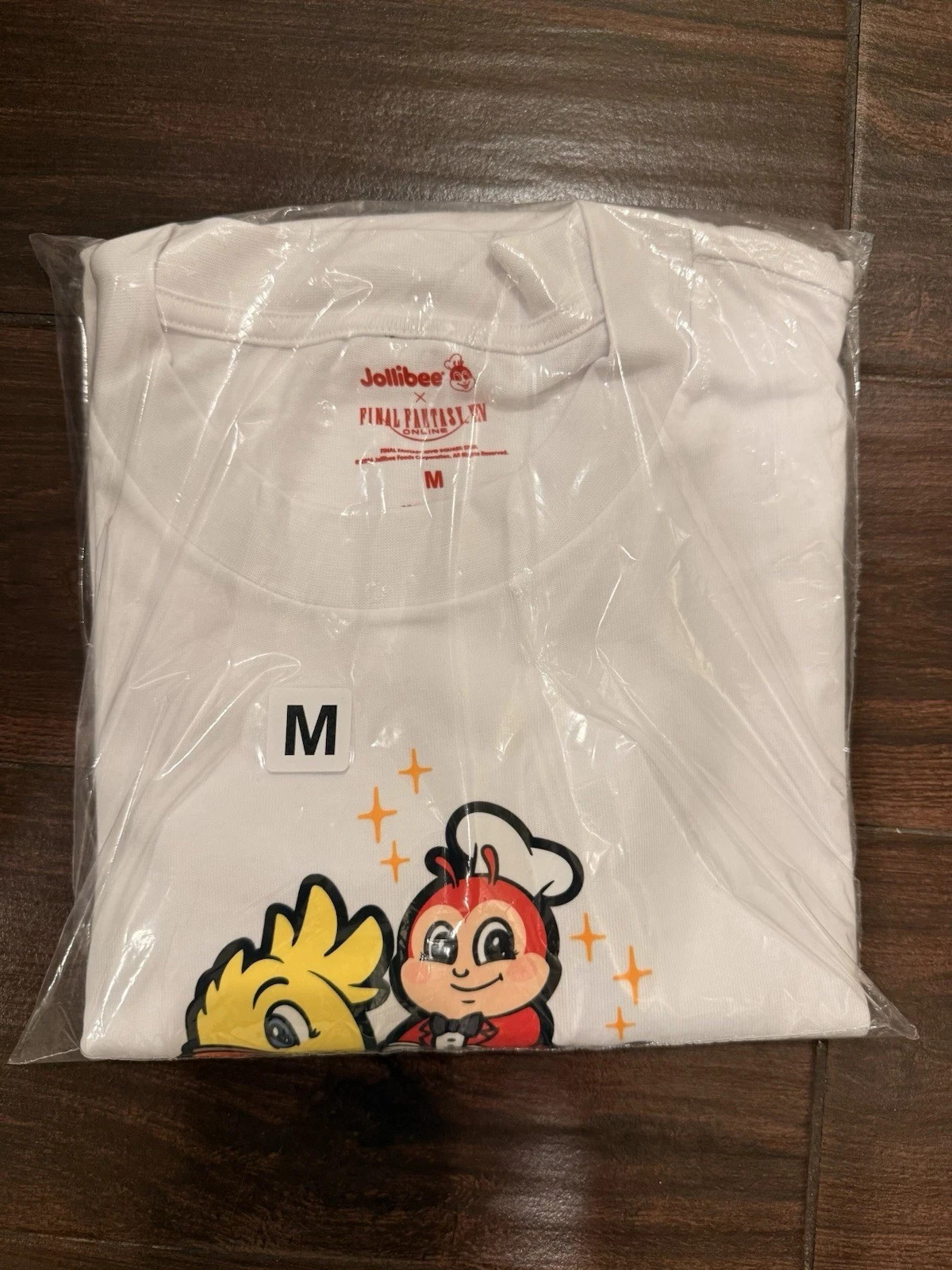 Authentic Jollibee × FINAL FANTASY XIV Chocobo T-shirt Size Medium In Hand