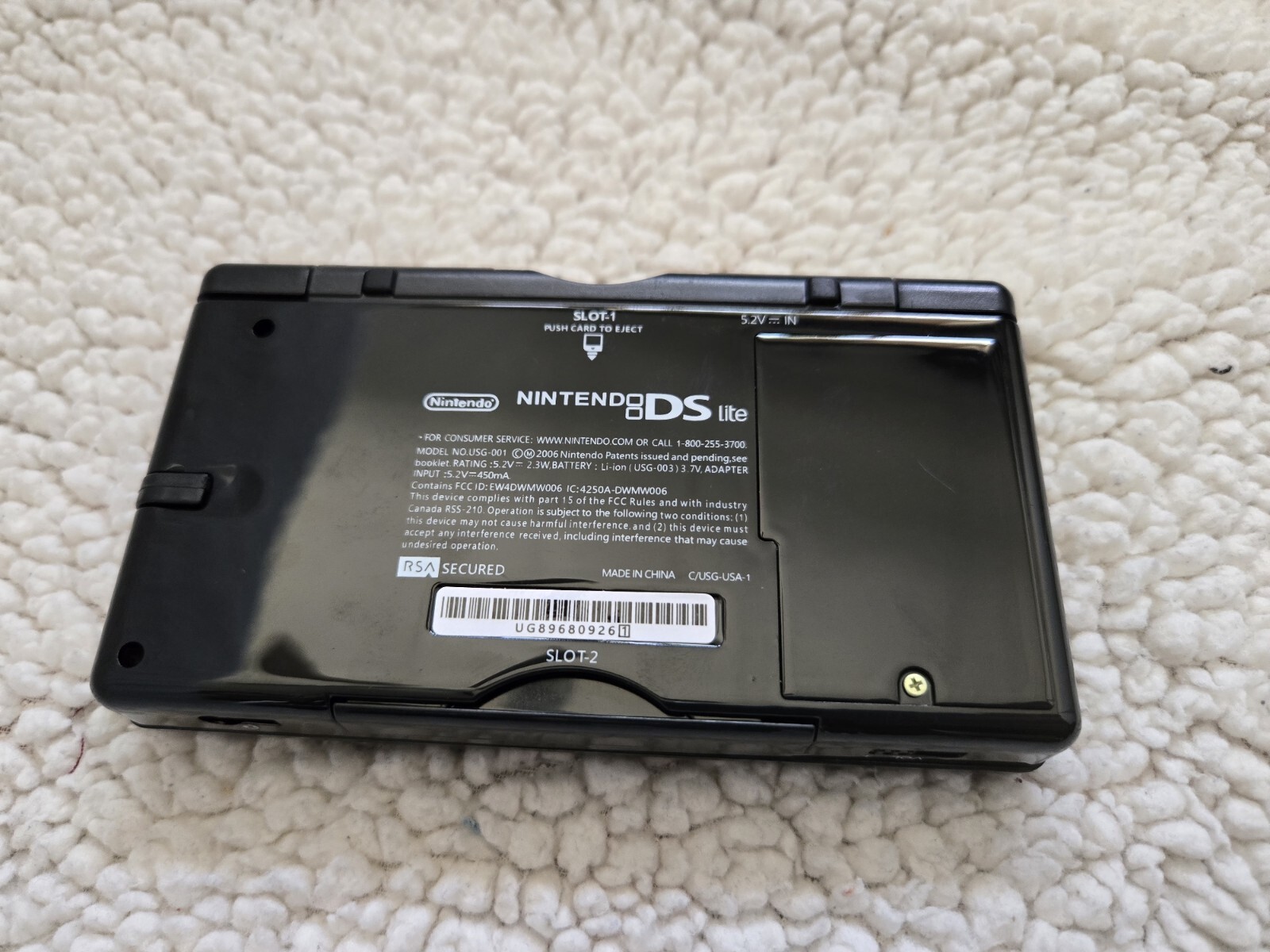 Nintendo DS Lite Pokémon Center – Dialga Palkia Edition Handheld Console – Black