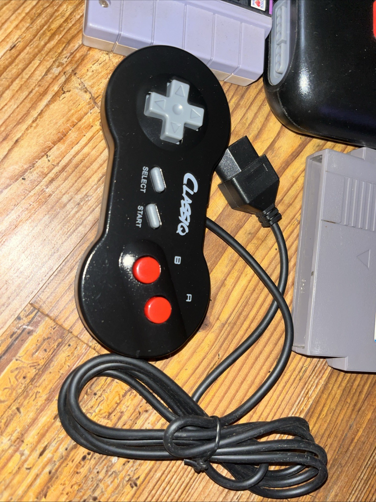 Classiq 2 HD 720p Twin Video Game System Black/Red for SNES/NES
