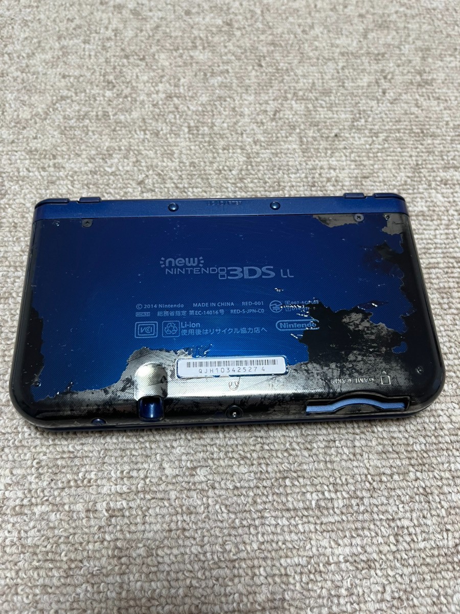 New 3DS LL XL Metalic blue Japan Nintendo Console region Japanese B839