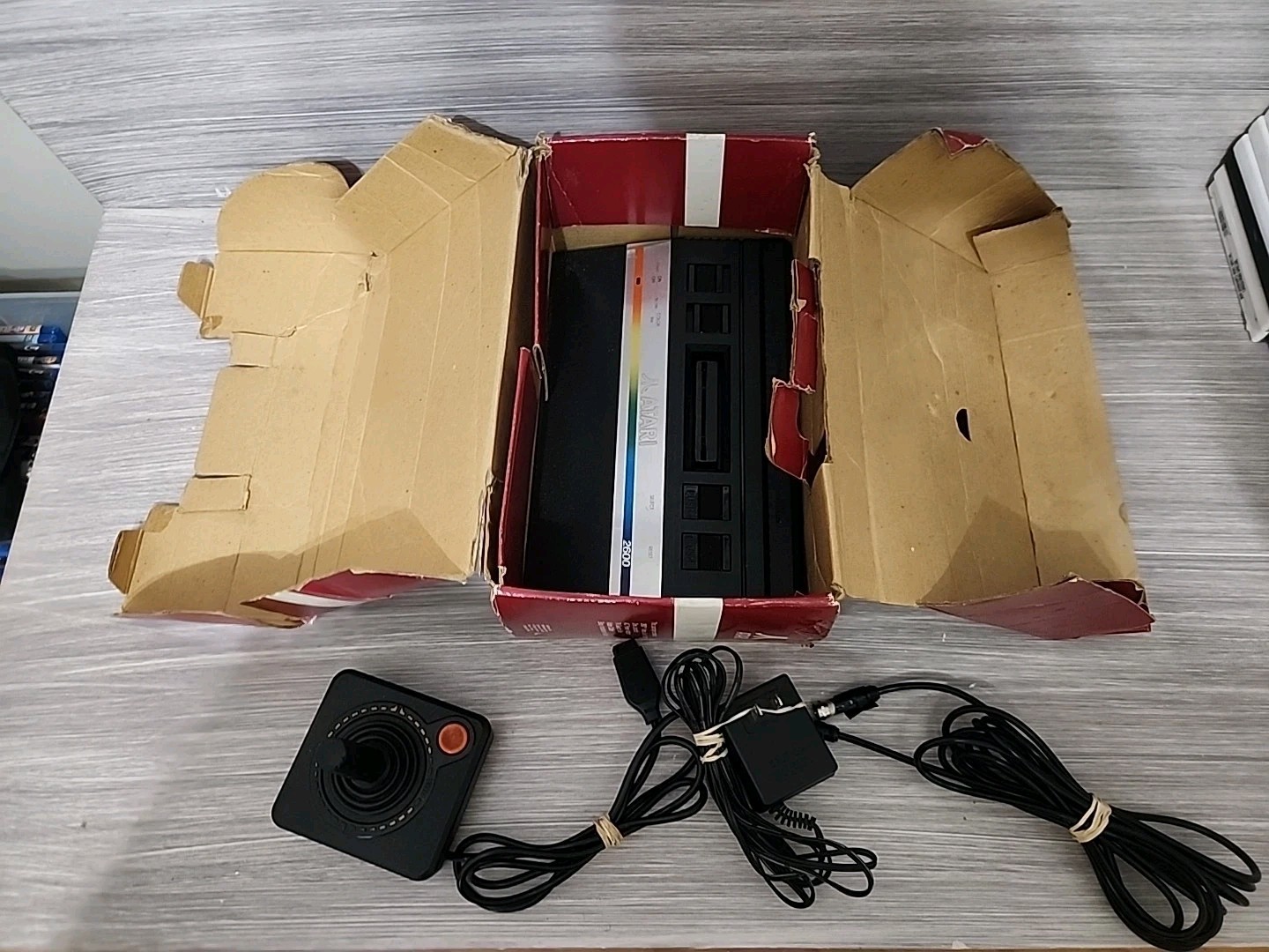 ATARI 2600 1987 Release Compact Junior Console system Original Box Tested