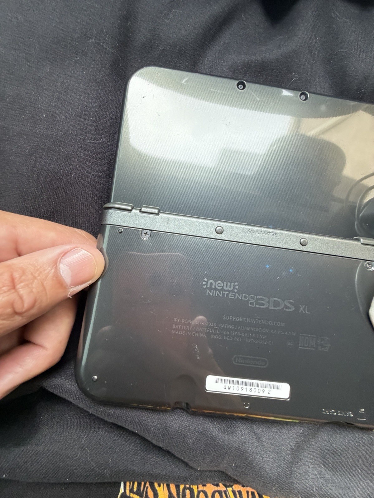 New Nintendo 3DS XL Gray Black Console Tested READ DESCRIPTION! SD CARD ISSUES