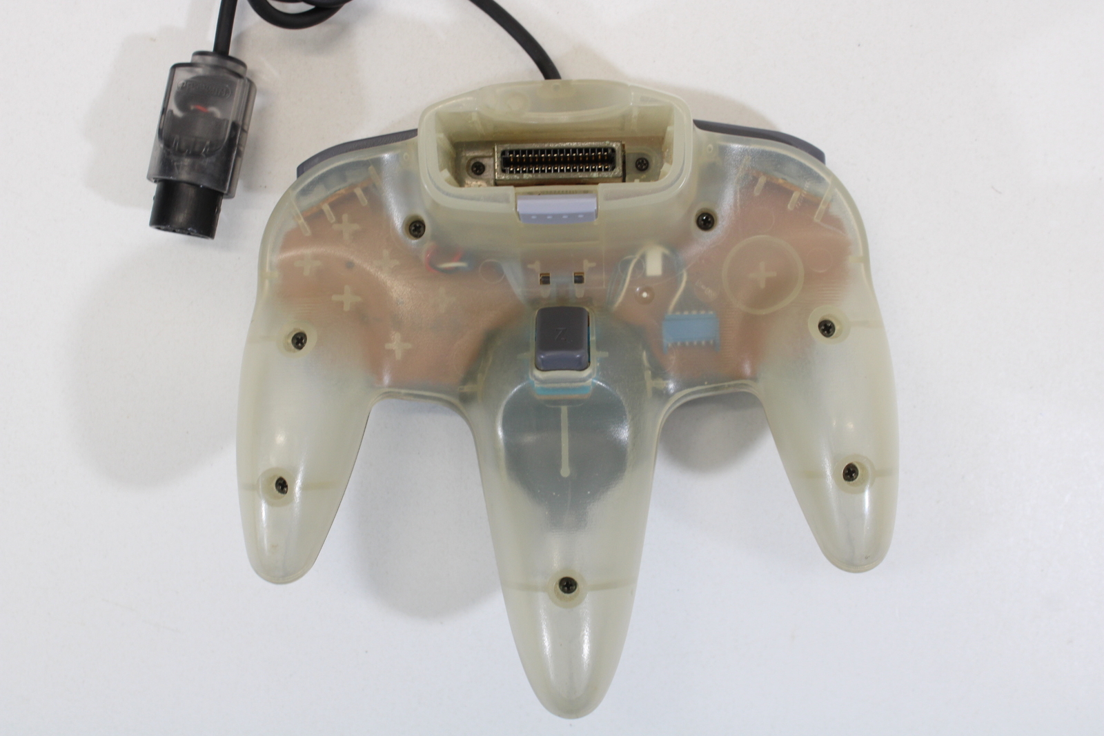 NINTENDO 64 Clear Black Console & JUSCO Controller 7/10 AC AV N64 REGION FREE