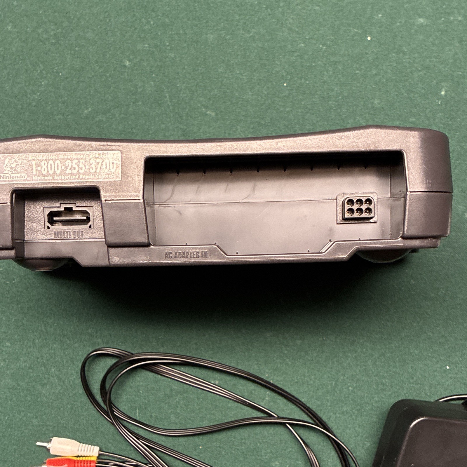 Nintendo 64 N64 Console Gray w/ 1 Controller AV Cable Power Adapter NTSC-U/C