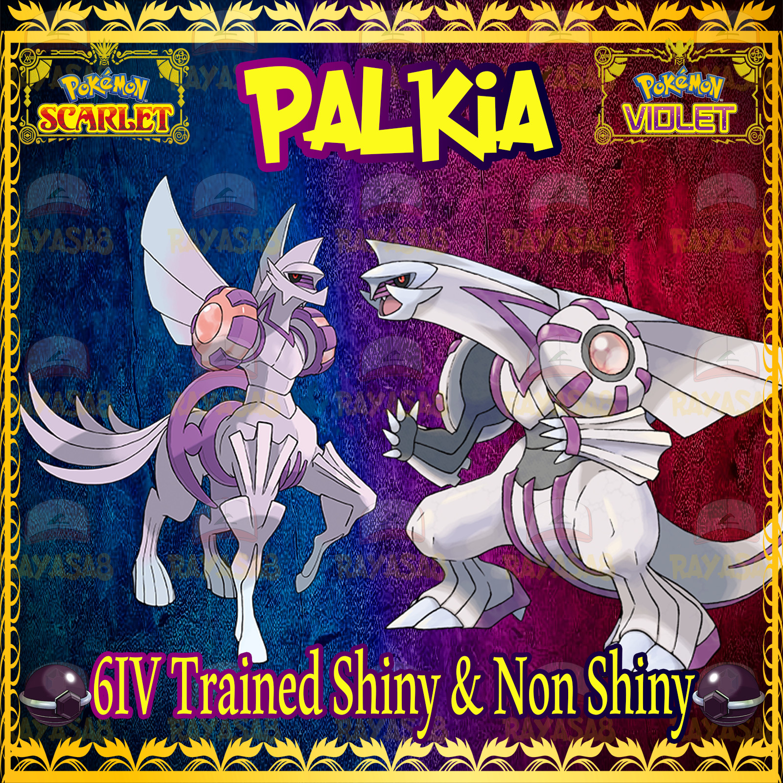Pokemon Scarlet & Violet Palkia Legendary 6IV Trained 🌟Shiny🌟 & Non Shiny Home