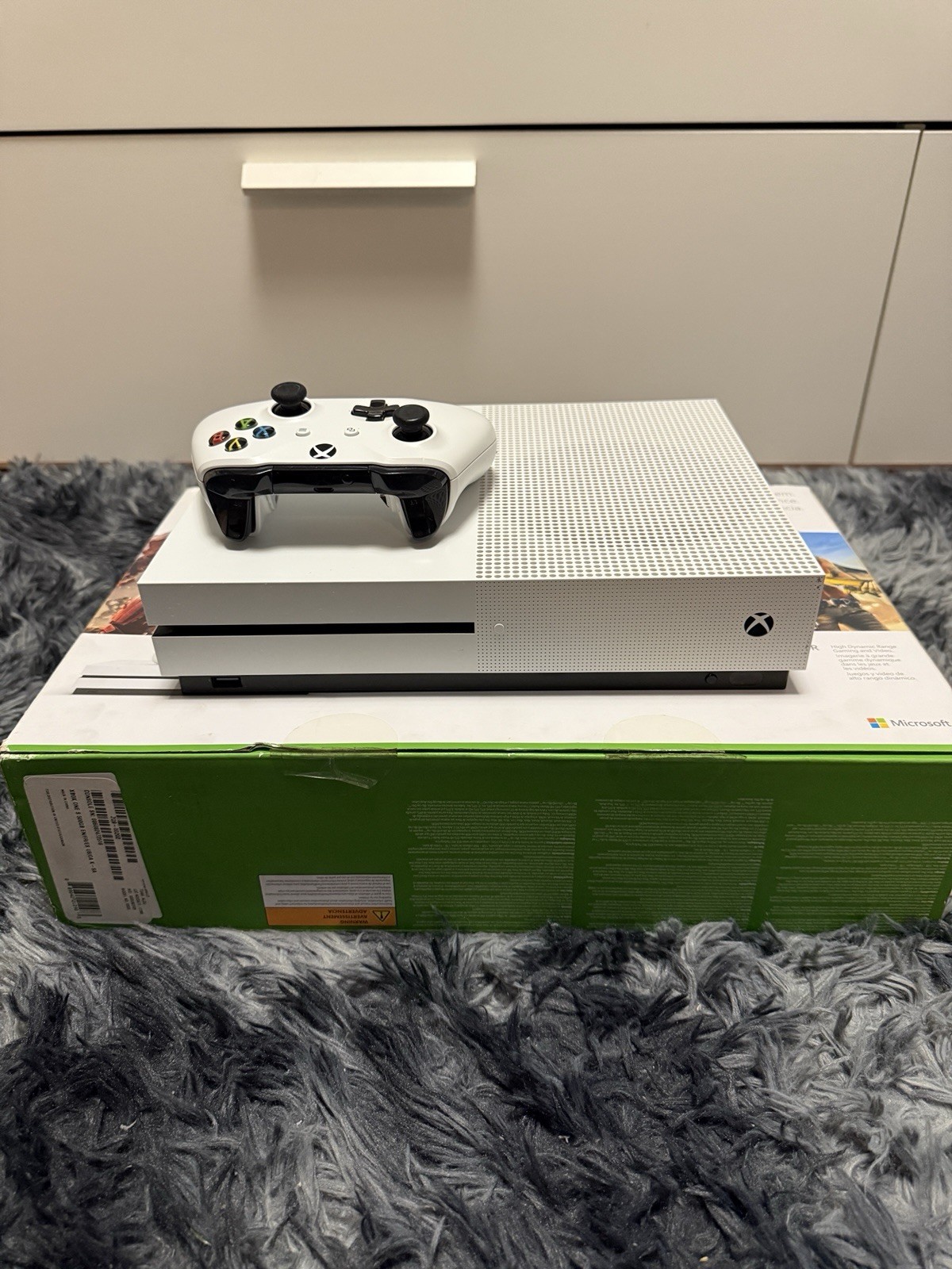 Microsoft Xbox One 500gb with Controller Power Cable No HDMI Cord
