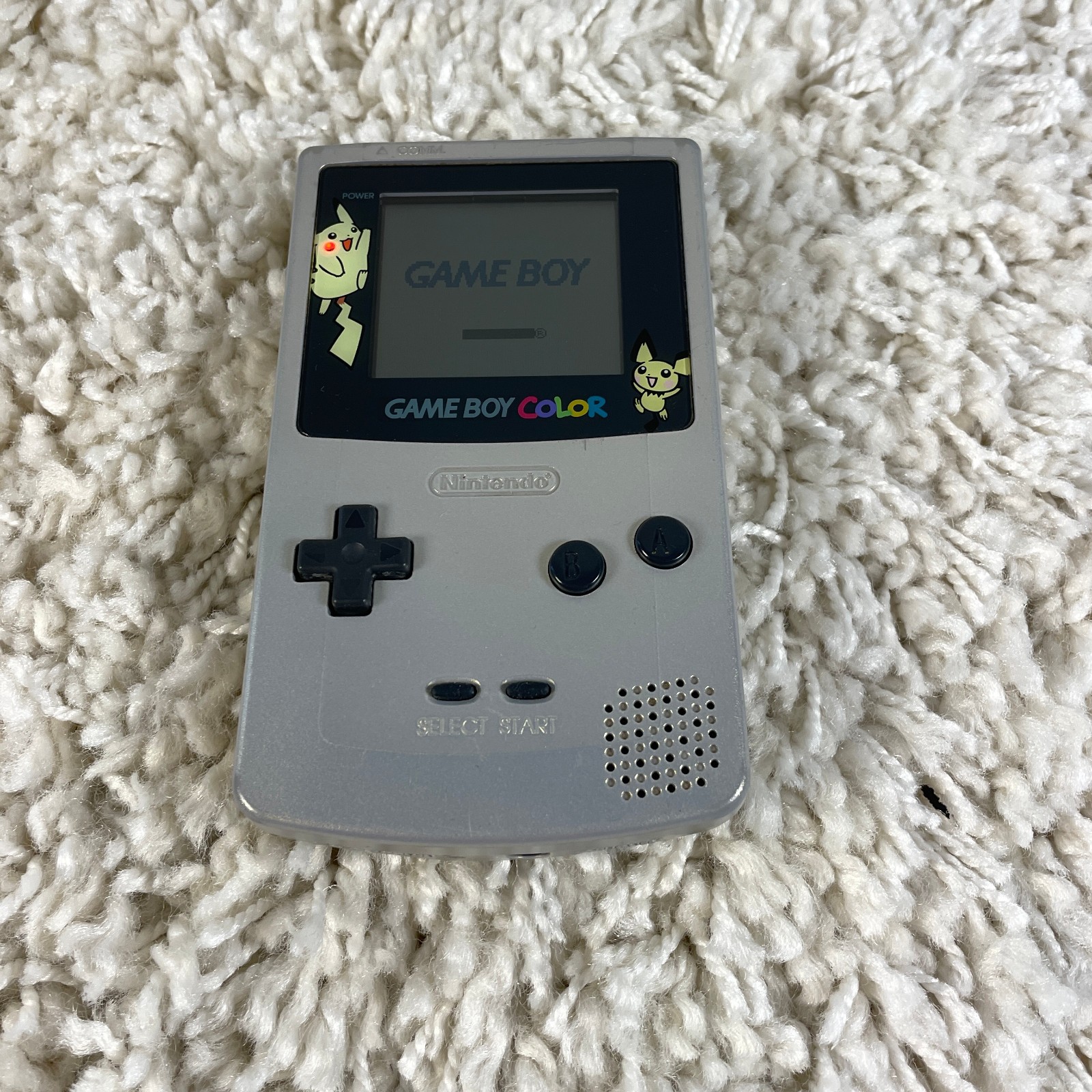 Nintendo GameBoy Color GBC Gold Silver Pokémon Pikachu Pichu Console CGB-001