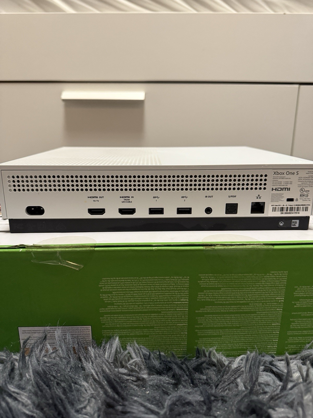 Microsoft Xbox One 500gb with Controller Power Cable No HDMI Cord