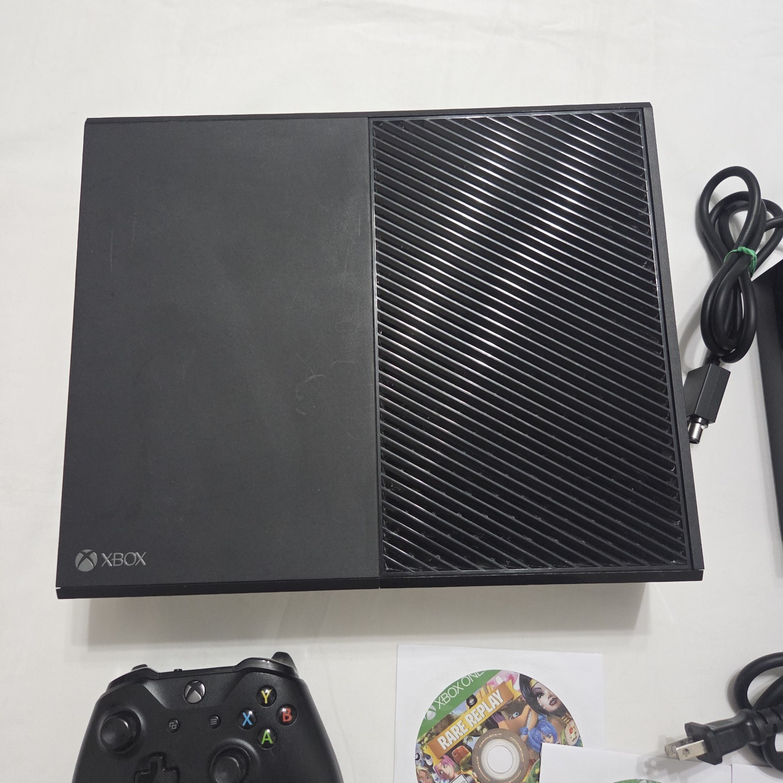 Xbox One Console Bundle w/ Controller, Cables, & 4 Games – Tested Working – READ