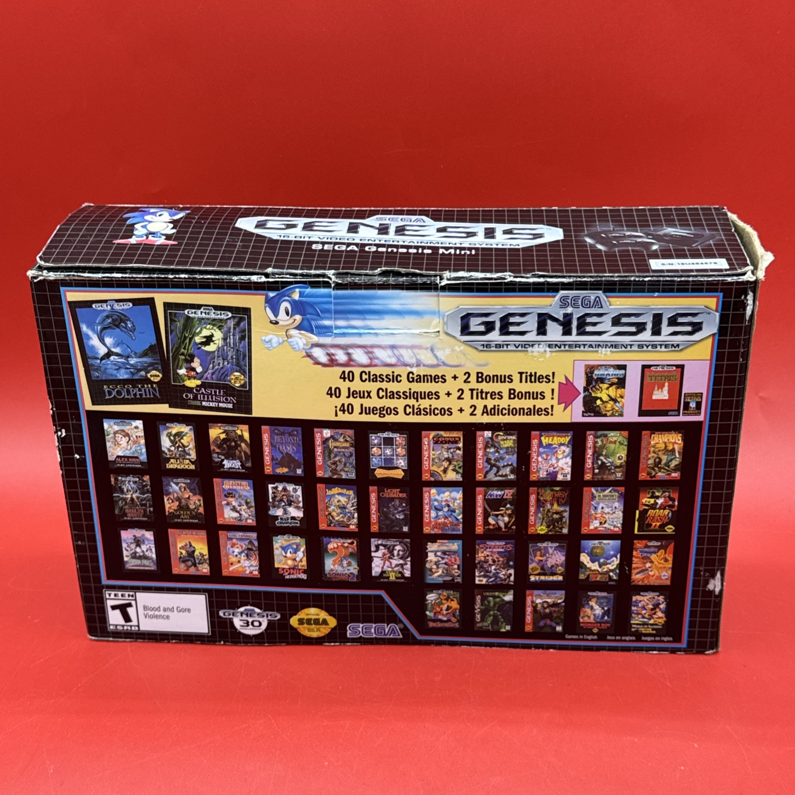 SEGA Genesis Classic Mini Console (MK-16000) Complete/Authentic/Tested/Free 🚢