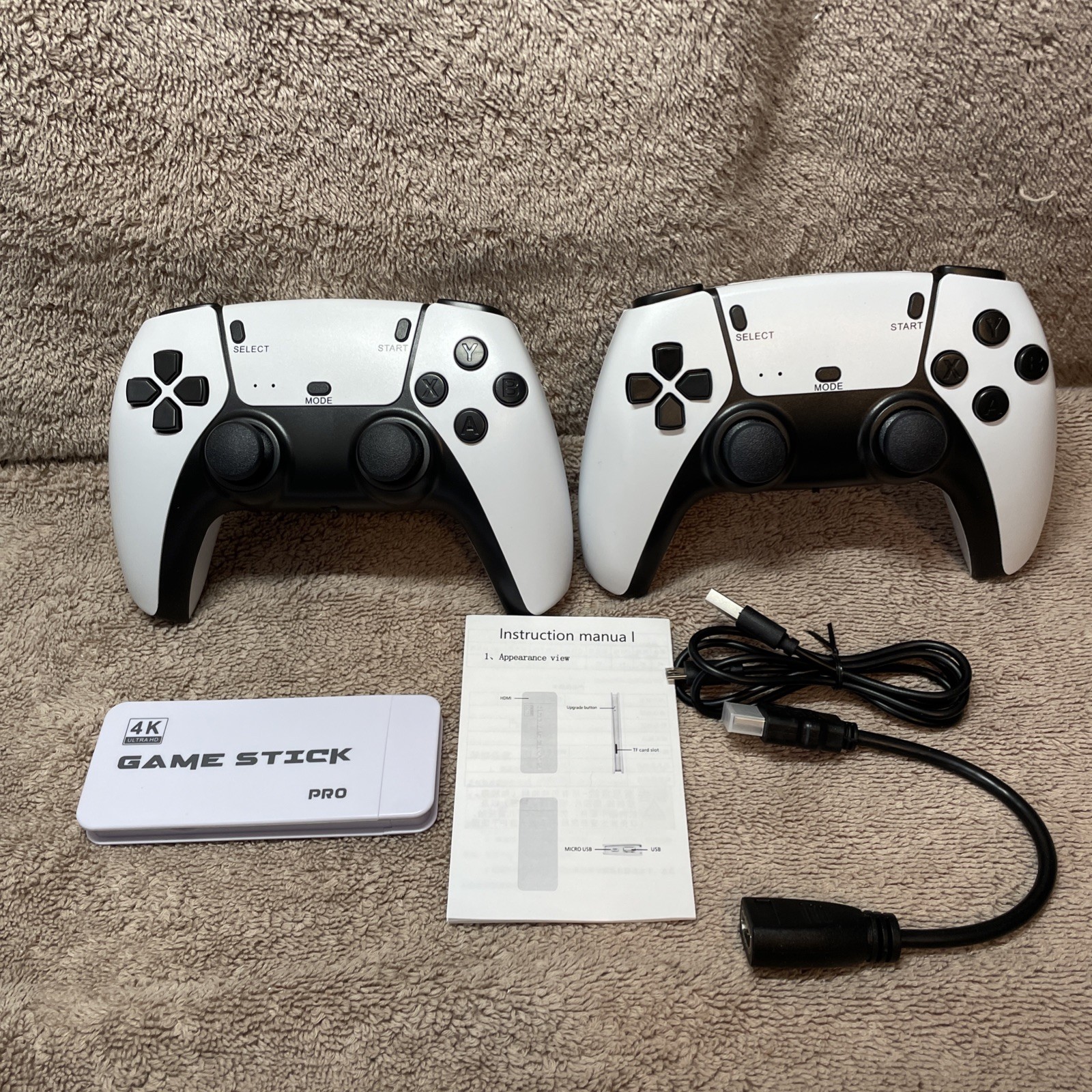 SJGAM M15 Plus Retro Video Game Console White 4K HDMI 2.4G Wireless Controllers