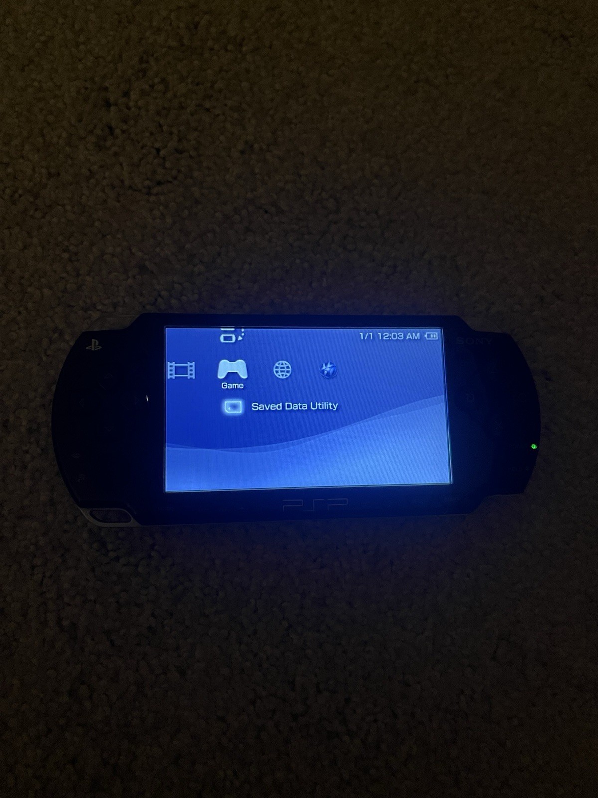 PSP 2001 Black Game Console With 12 Games