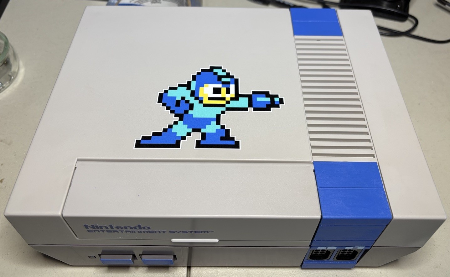 Custom Mega Man NES Nintendo Console NES-001 – Recapped, New VR, EXTRA CLEAN