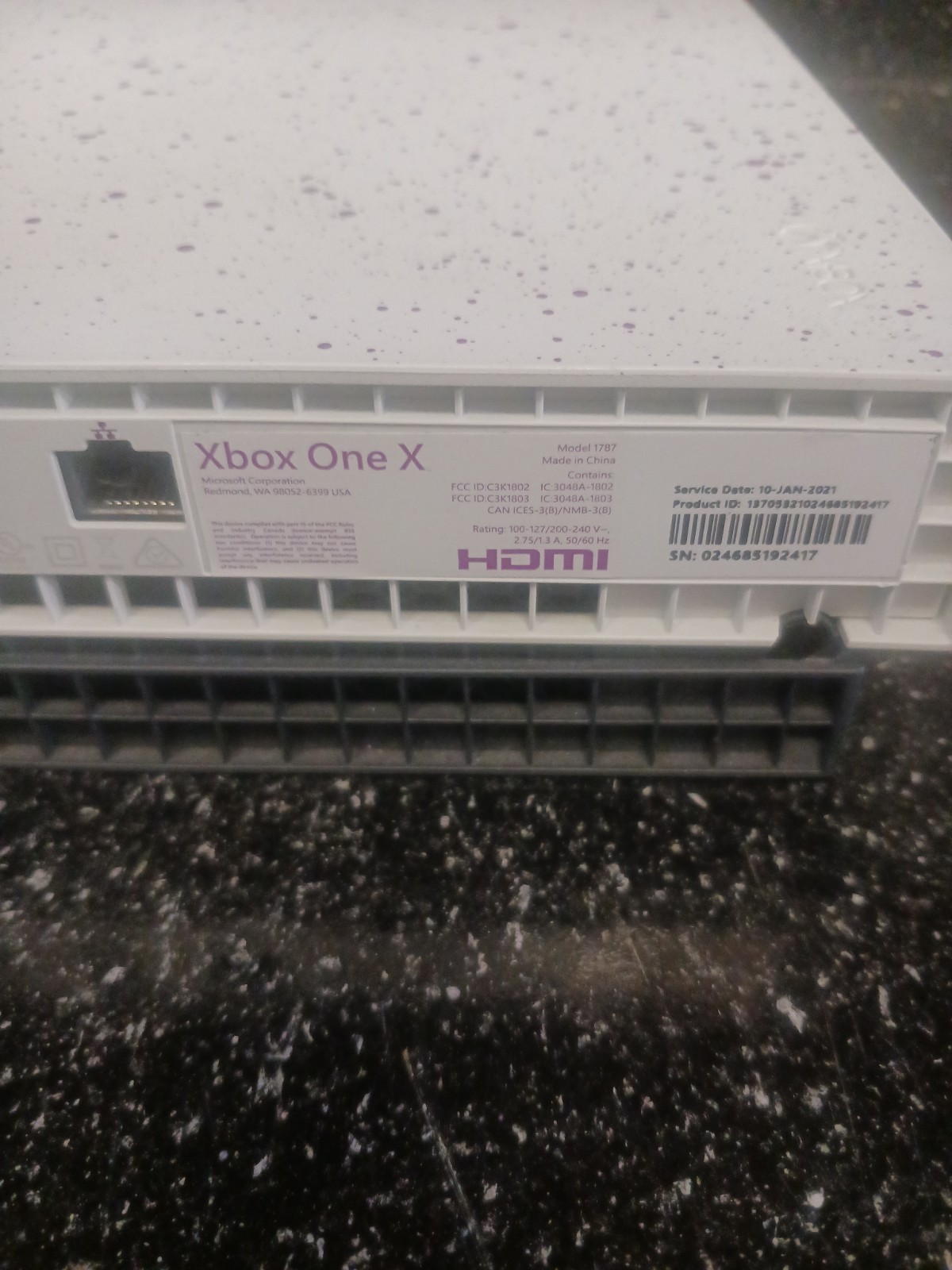 Microsoft Xbox One X 1TB Console Gaming System Hyperspace Special Edition 1787