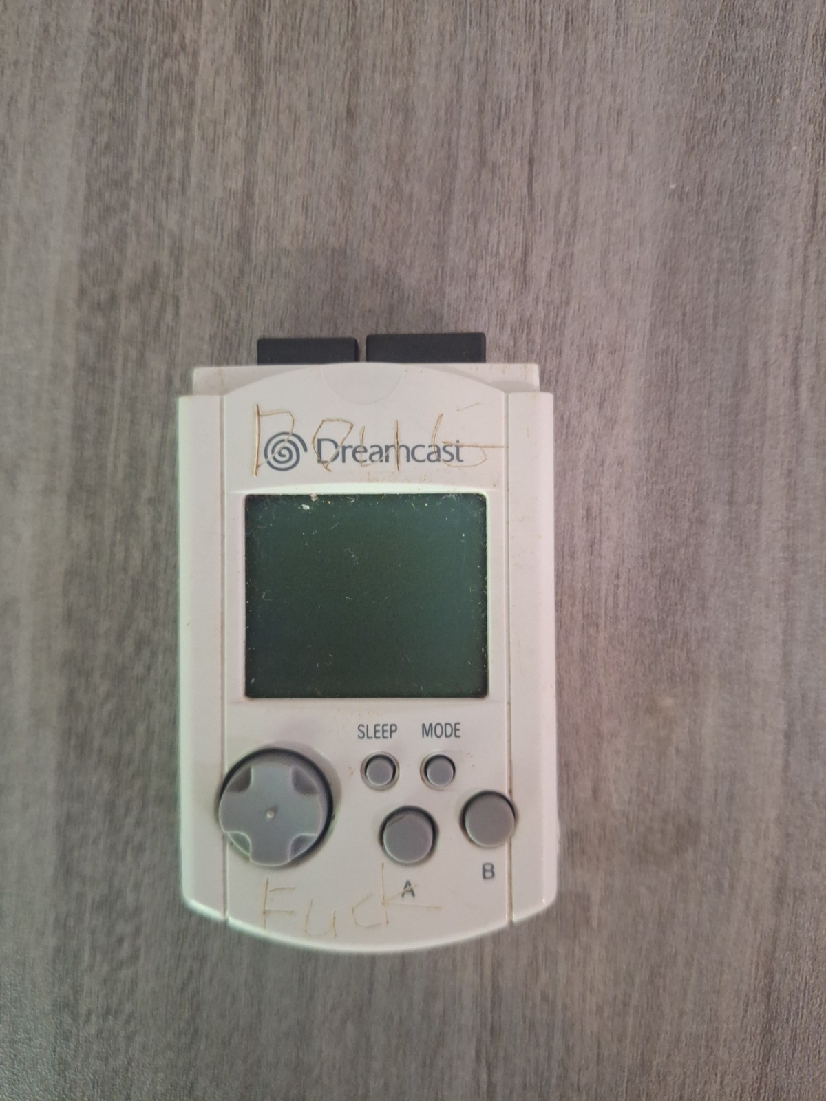 Sega Dreamcast White Console with Controller and Memory Card Tested Working