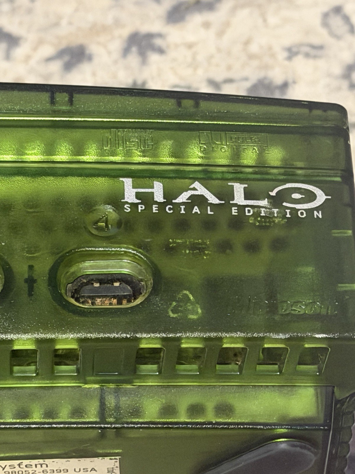Microsoft Original Xbox Halo Special Edition Console AS IS Parts/Repair PowersOn