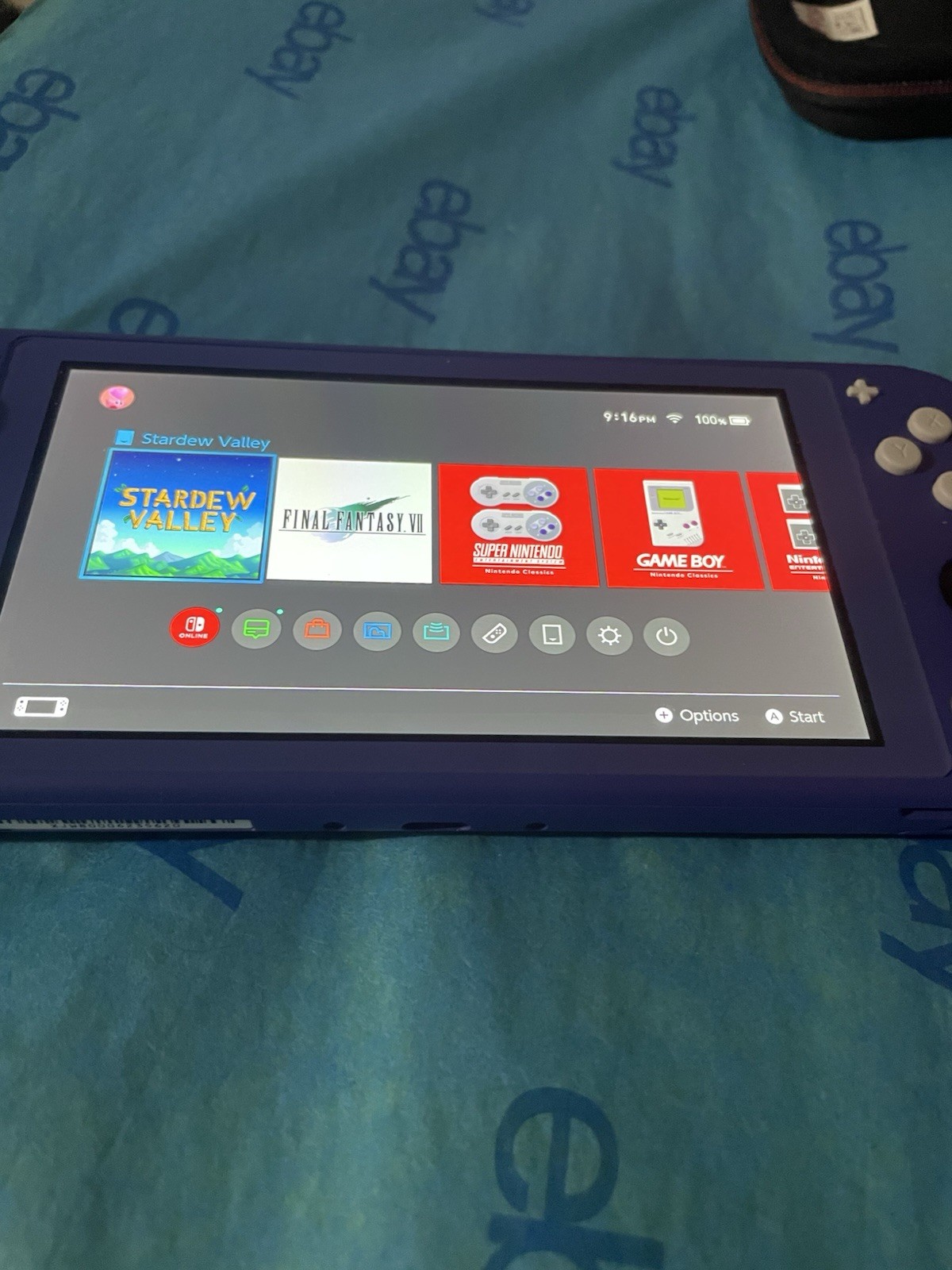 Nintendo Switch Lite Handheld Console – 32GB – Blue With Case