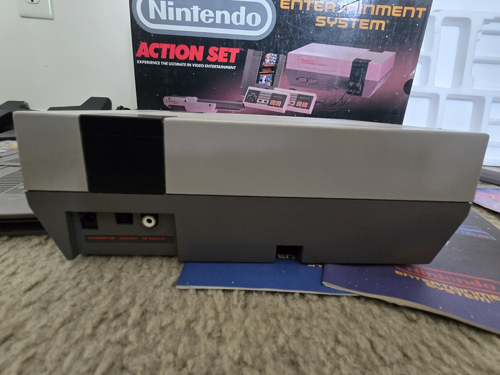 Nintendo NES Action Set Home Console Complete In Box With 6 Games, 2 Controllers