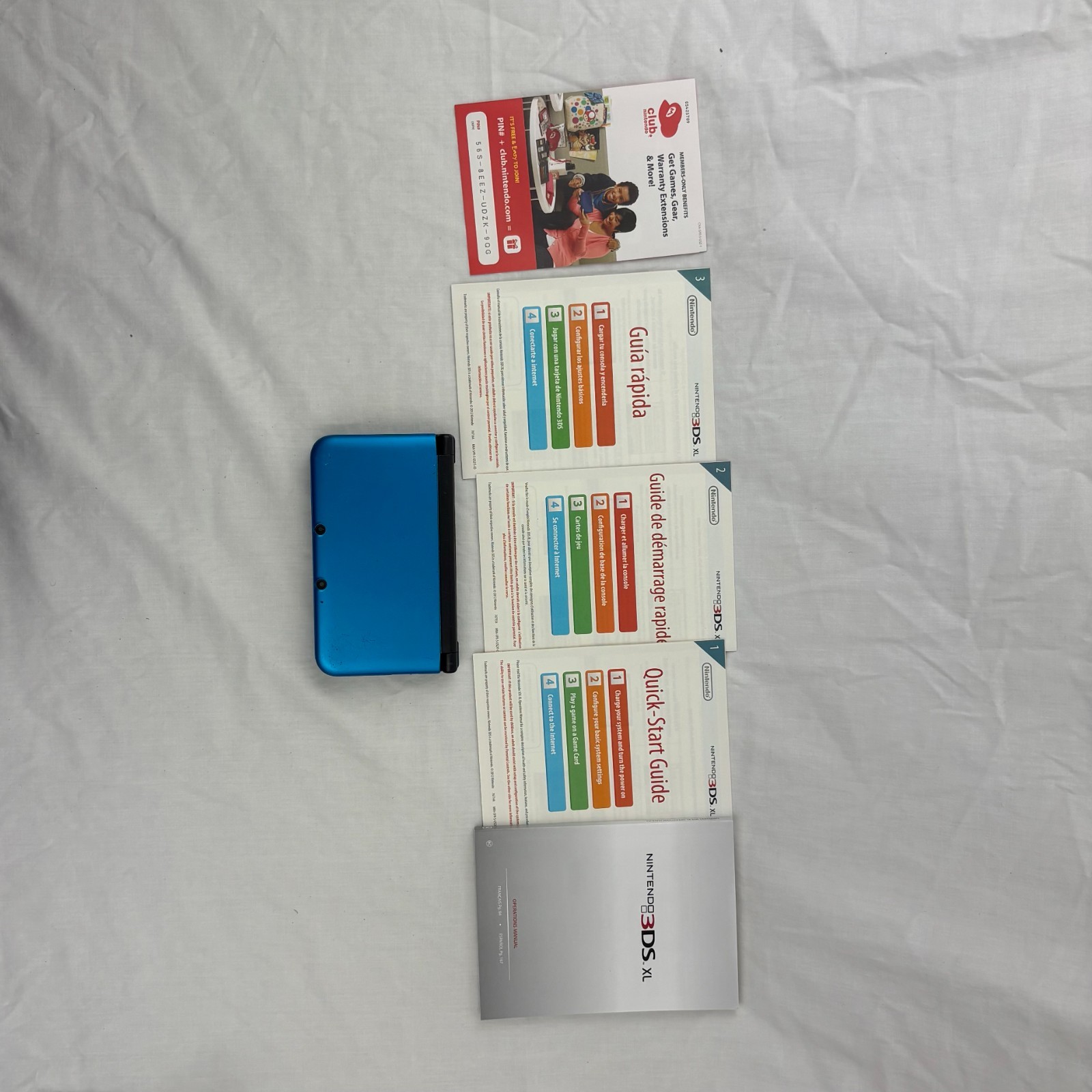Nintendo 3DS XL Handheld Console – Blue/Black (SPR-S-BKAB-USZ)-Read description