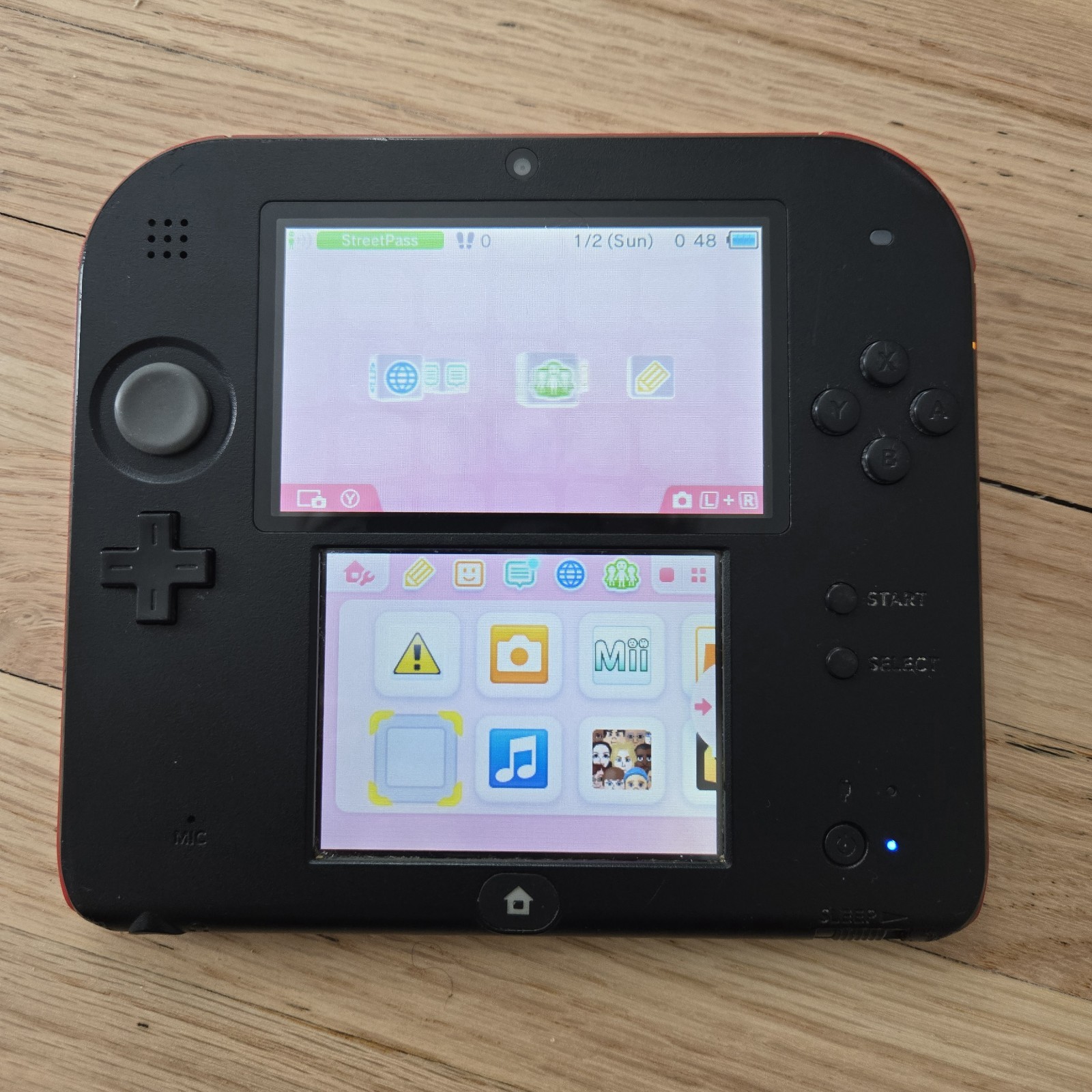 Nintendo 2DS Red/Black & Nintendo DS Lite Blue | 13 Games | OEM Charger | Tested