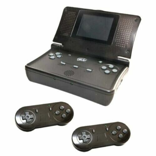 NEW CHARCOAL YOBO FC16 GO Portable SNES Console W/ 2 Wireless Controllers 9G