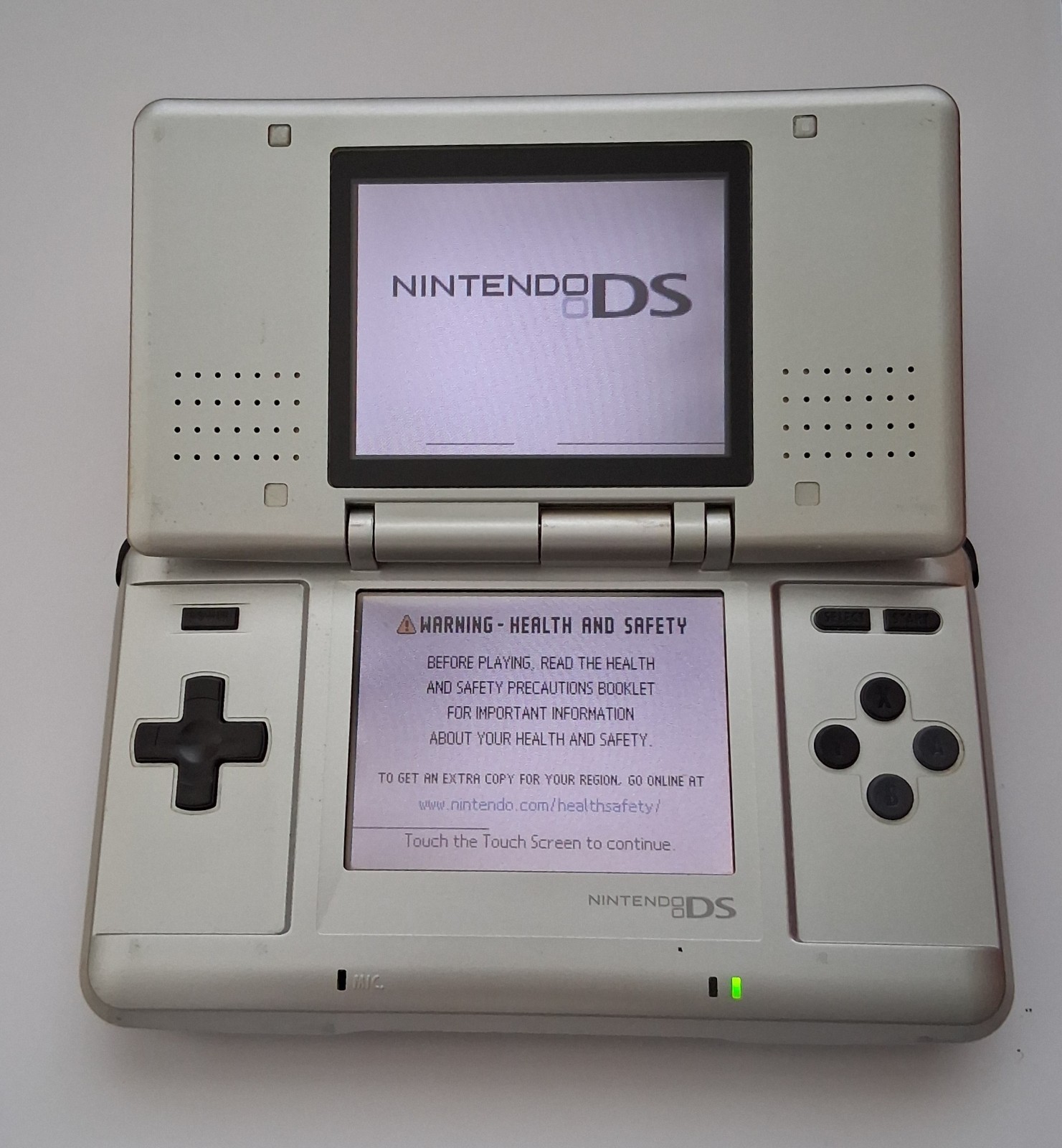Nintendo DS Original Console NTR-001 with Stylus Titanium Silver – Tested Works