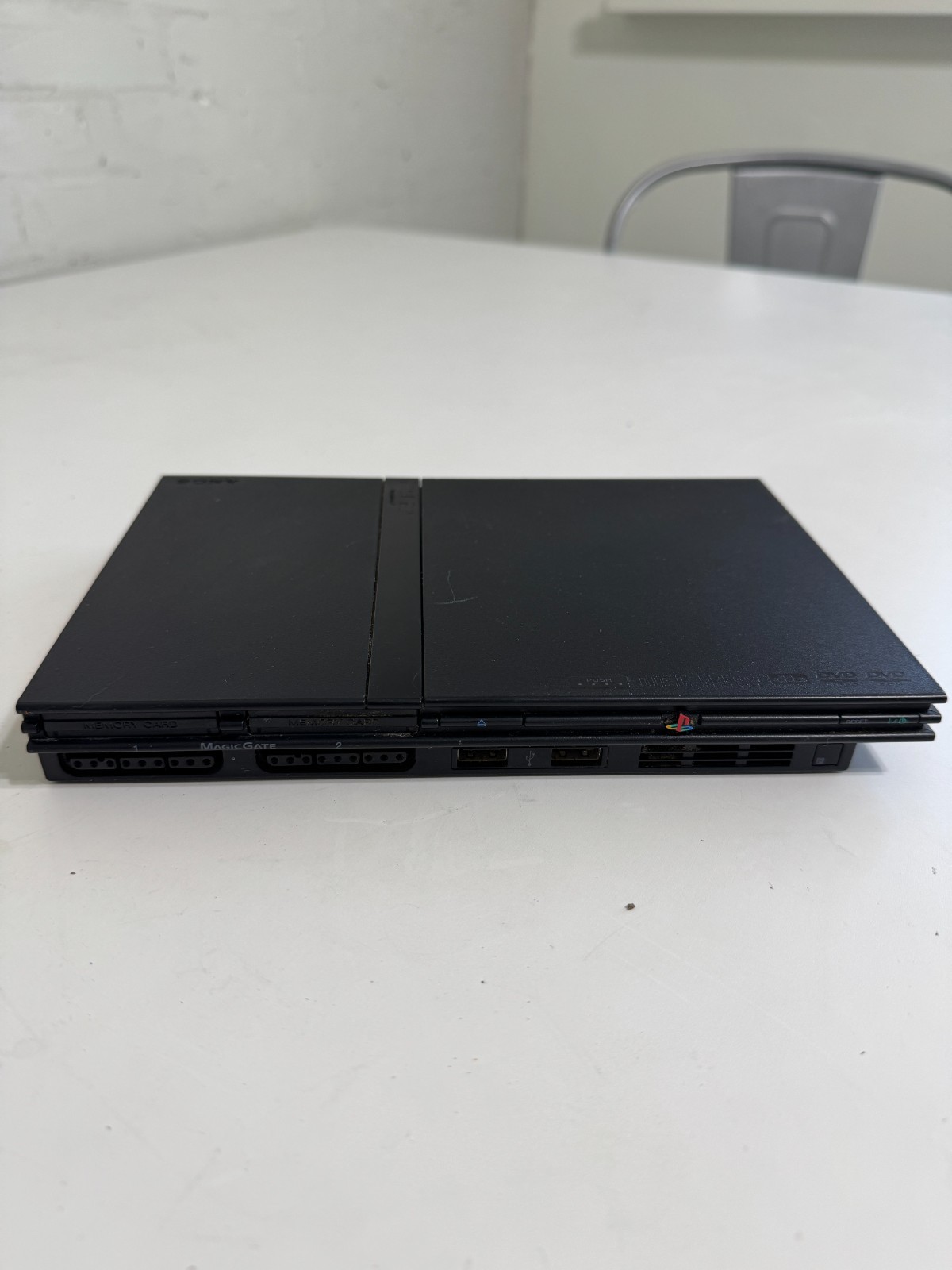PlayStation 2 Slim SCPH-70012 Console Untested No Pwr Crd 2 Controllers (e31)