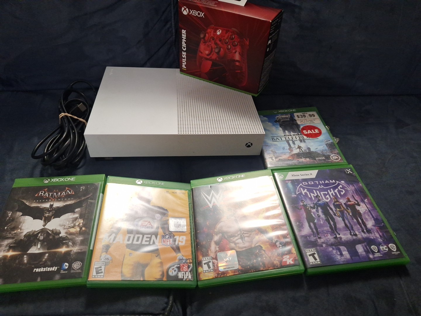 Xbox One S Console – White Bundled With A Brand New Controller Plus 5 Game’s