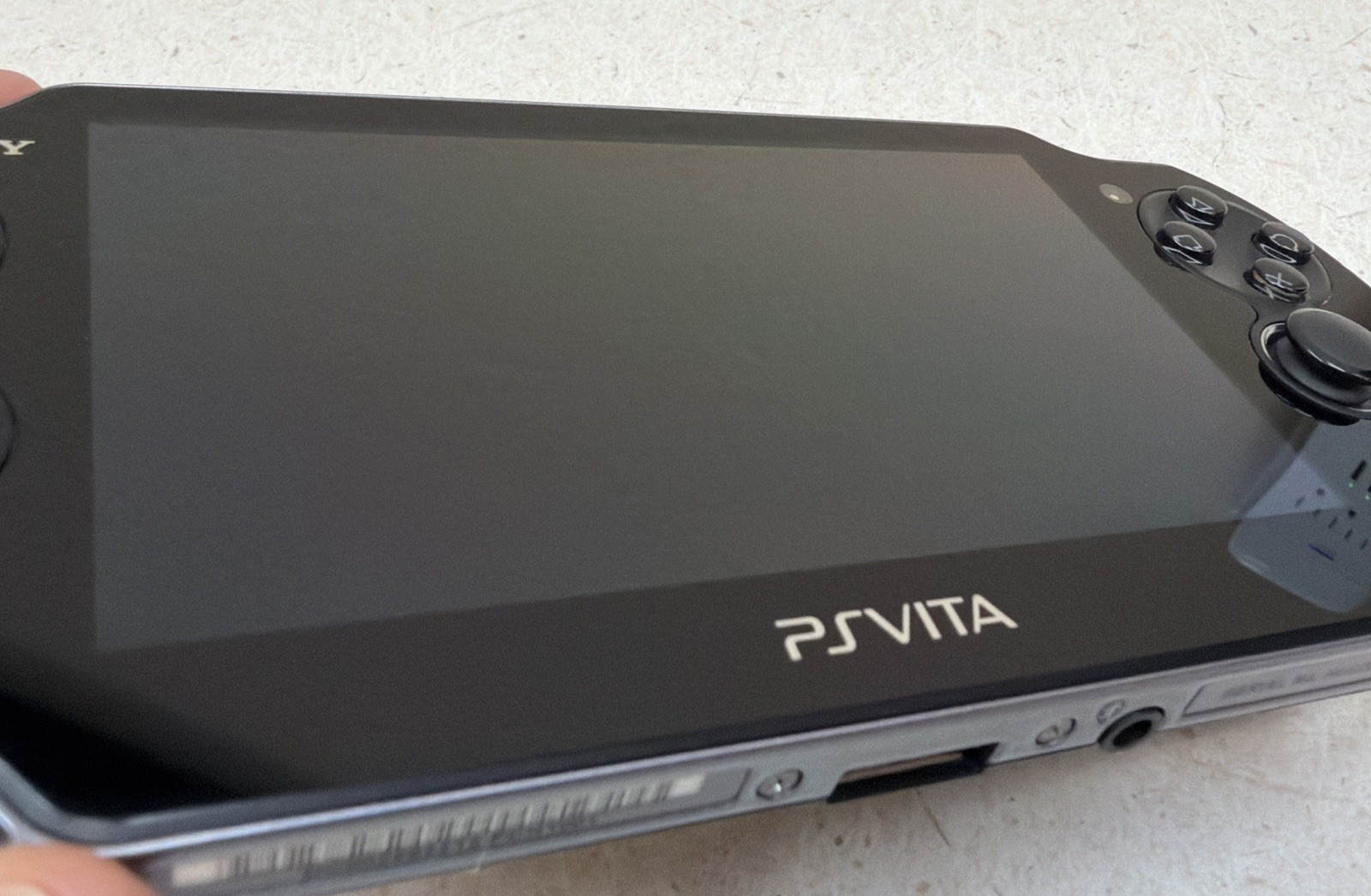 Sony PlayStation Vita Black PCH-1001 OLED With Original Charger and Case