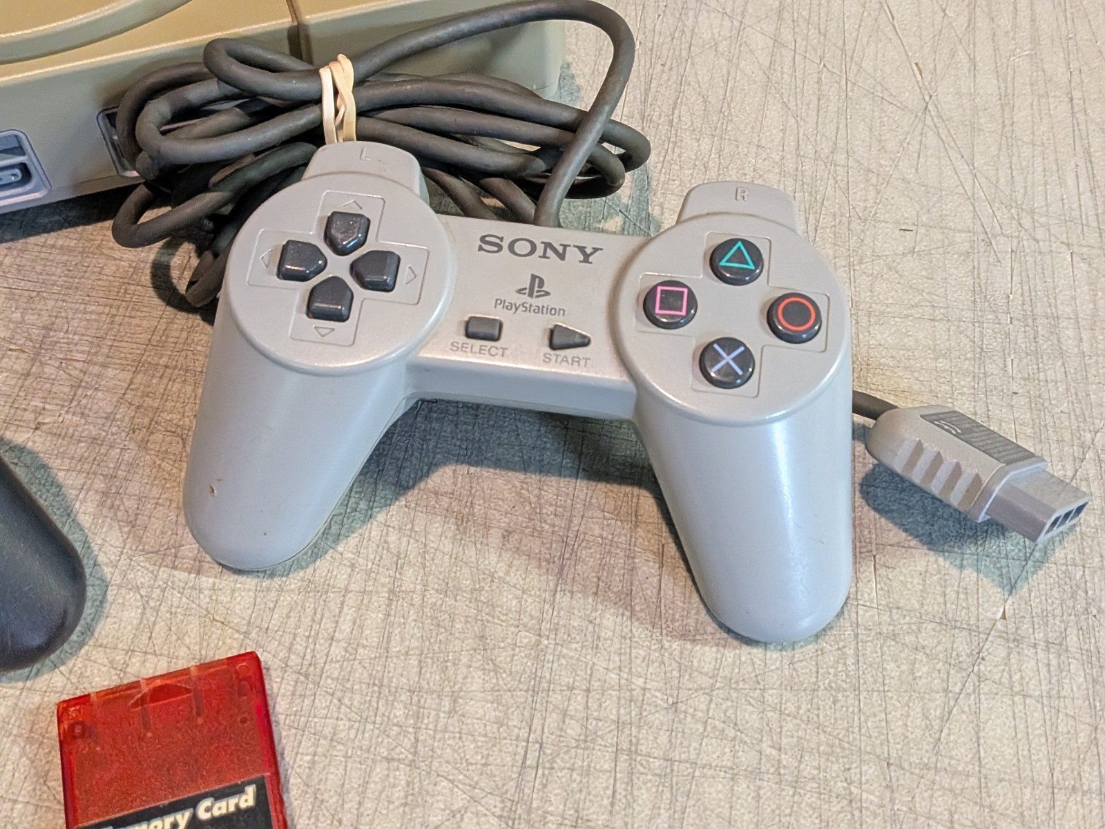PlayStation 1 PS1 Video Game Console Bundle W/ Memory & Controller + WARRANTY!