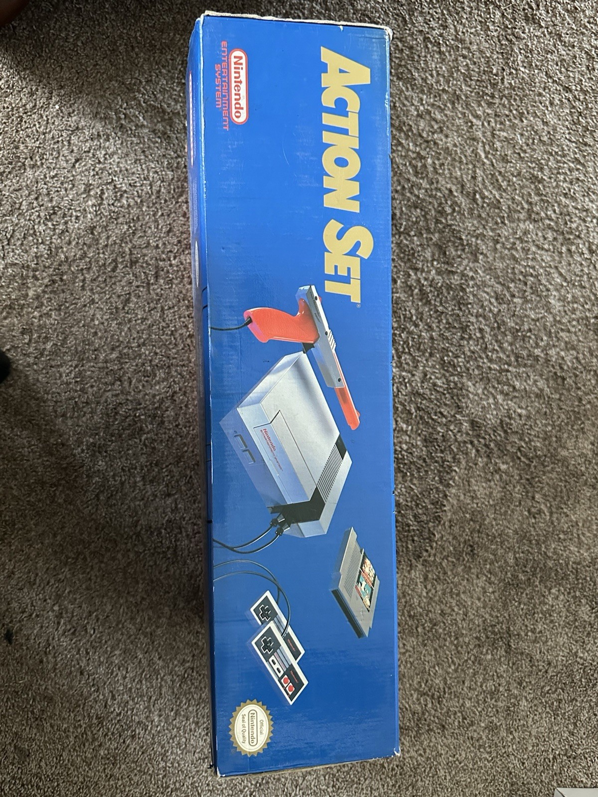 NES Nintendo System Action Set Bundle Complete w/Box NES-001