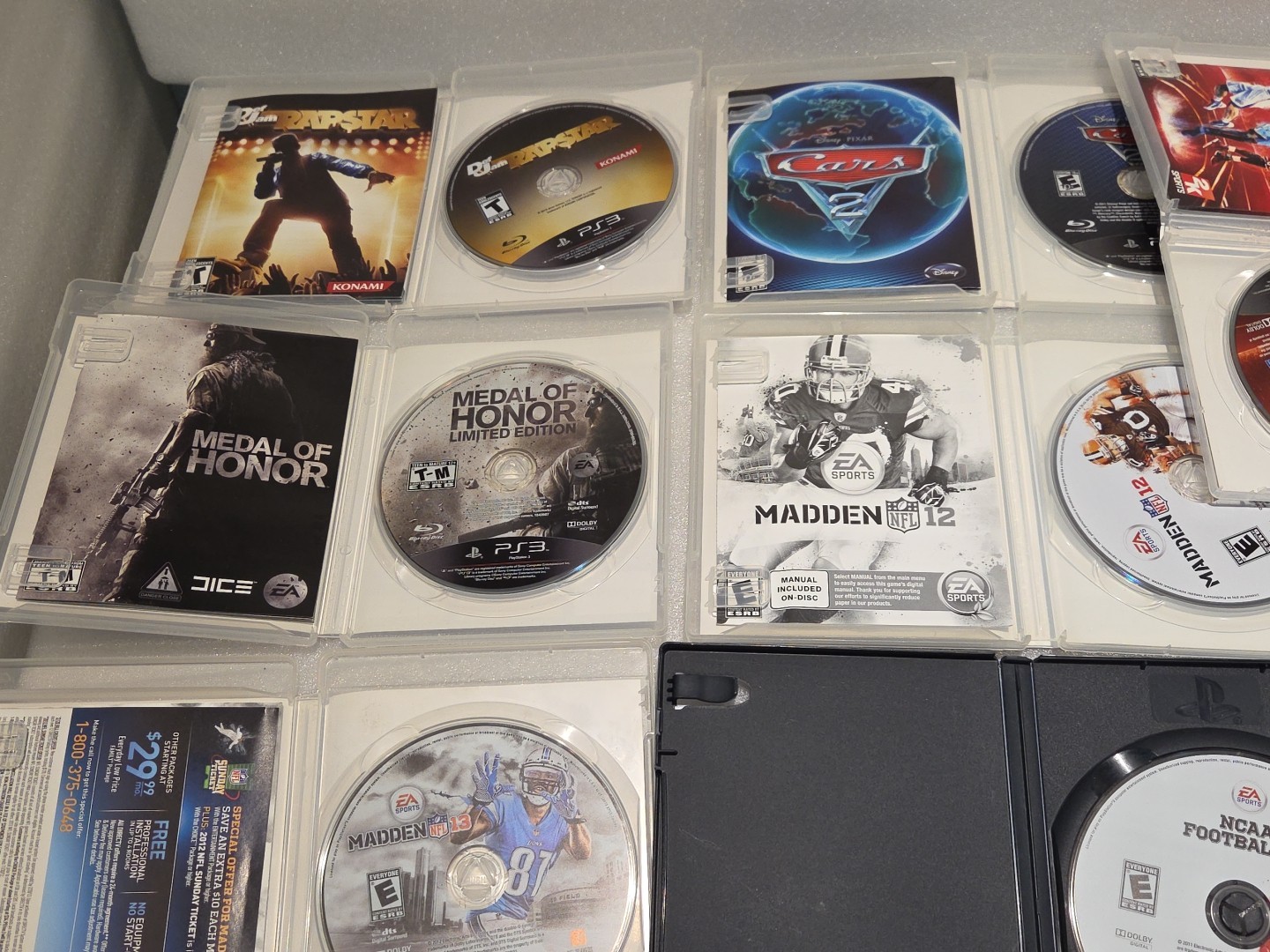 Sony PlayStation 3 PS3 2001A Console W/2 Controllers Cords 15 Games Tested
