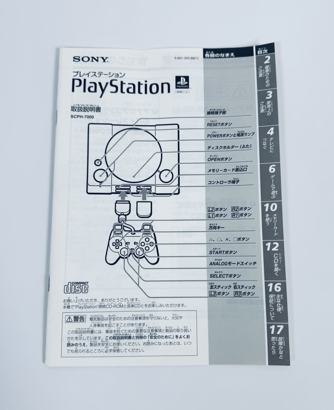 SONY PlayStaton1 PS1 Console (NTSC-J) Select Model Box Controller Tested JAPAN