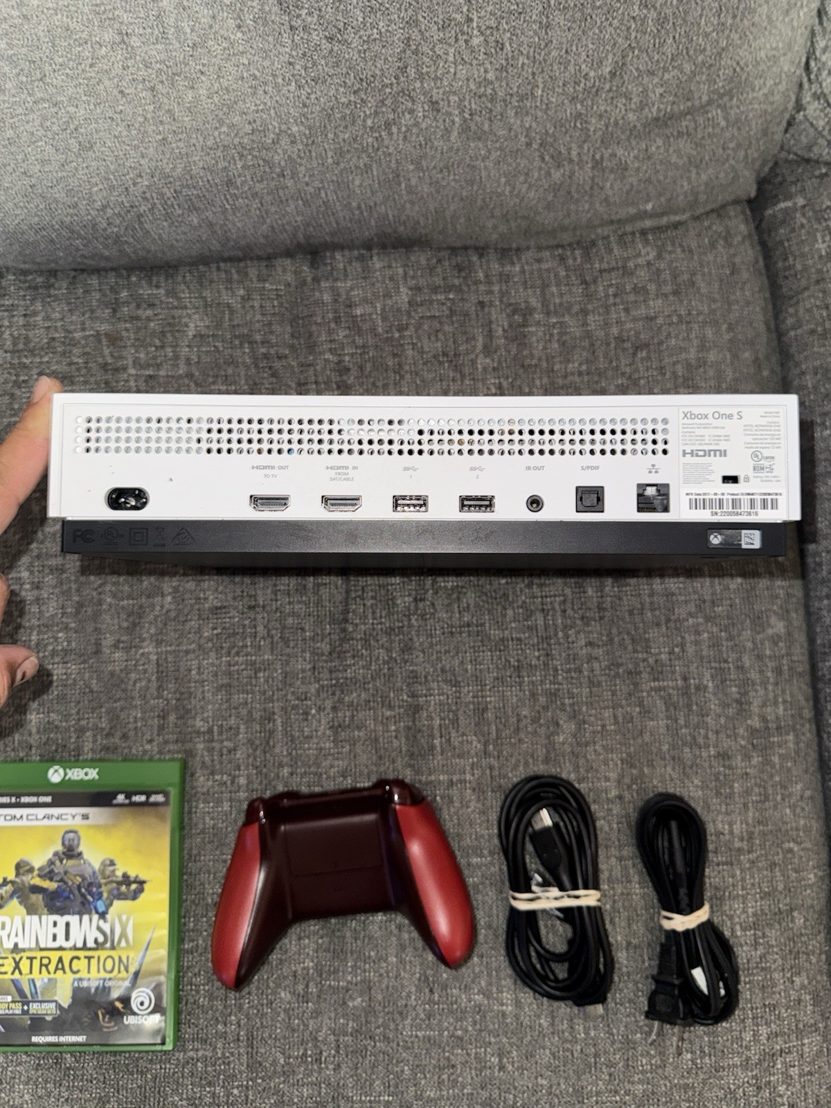 XBOX ONE + CONTROLLER + GAME + HDMI + POWER CORD CLEAN COLLECTORS FAST SHIP AAA+