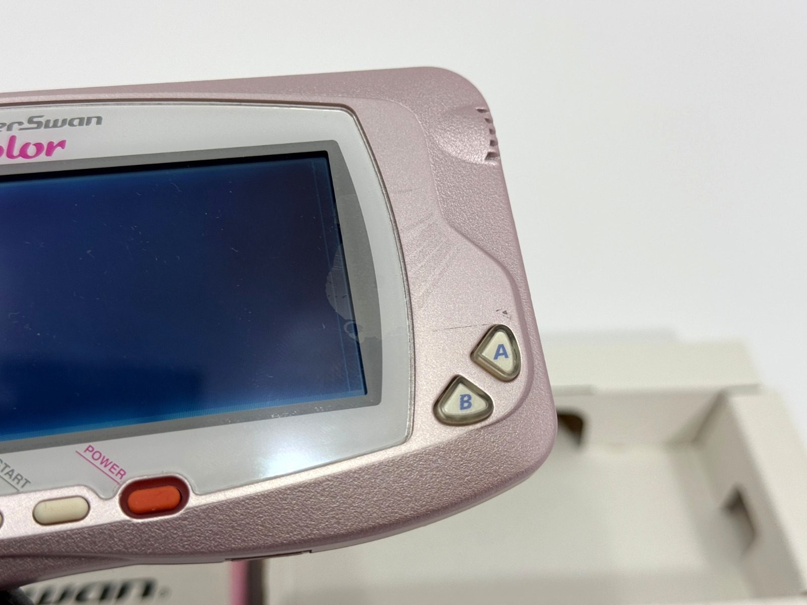 Bandai WonderSwan Color Purple Pink WSC-001 Boxed Handheld Console Working Japan