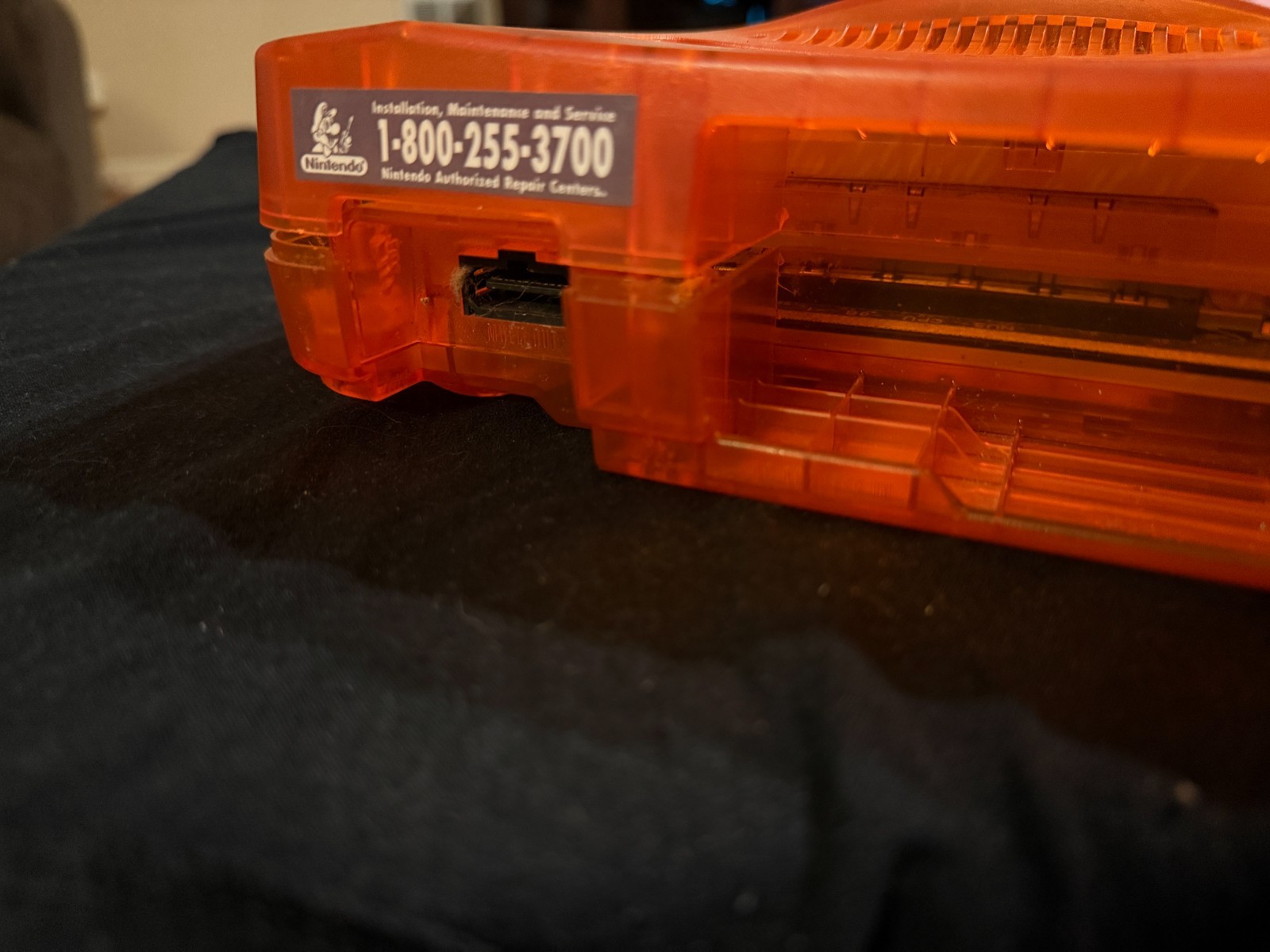 Fire Orange Nintendo 64 Console NUS-001 USA NTSC Cleaned Tested – SHELL DAMAGE-