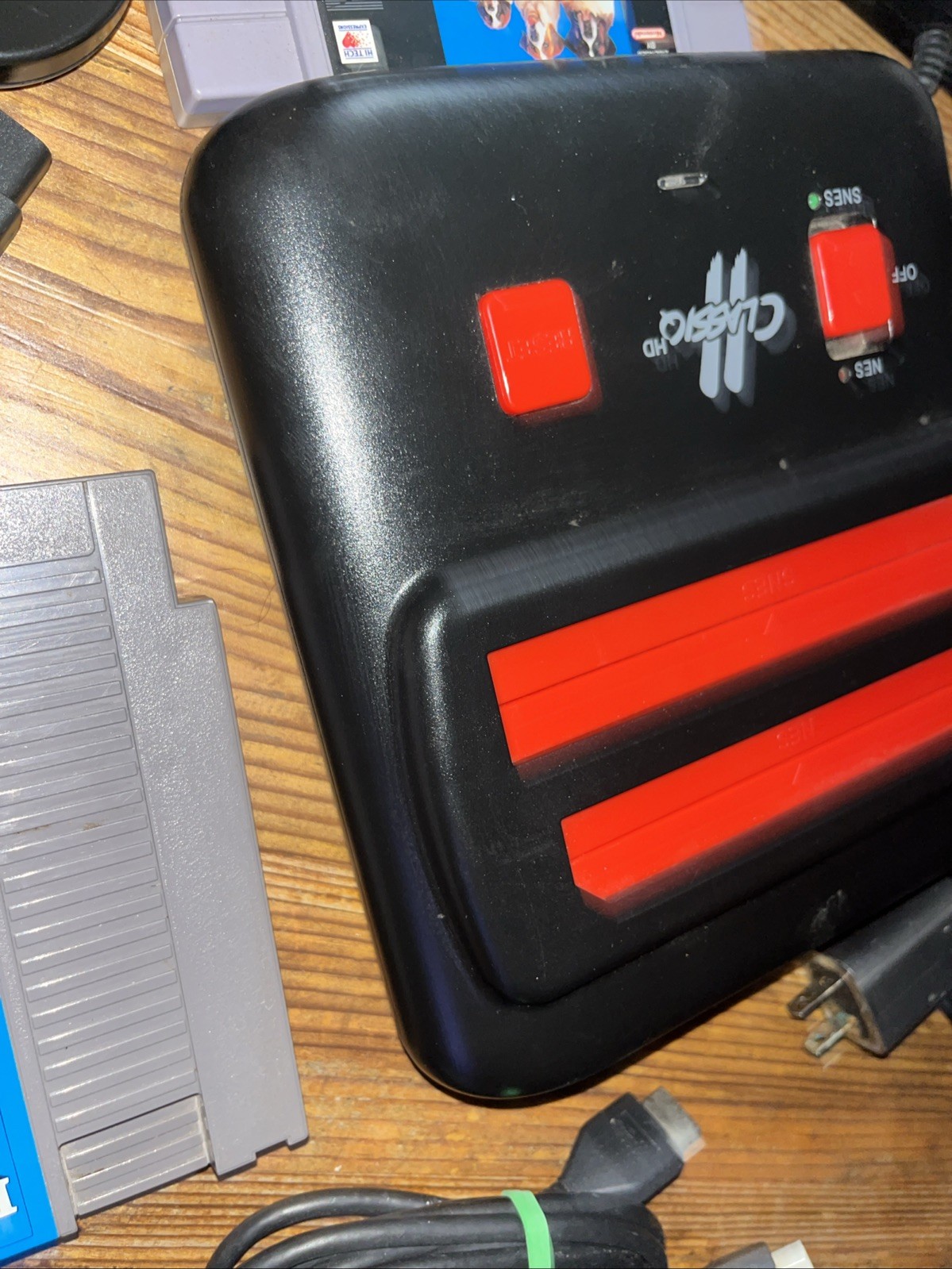 Classiq 2 HD 720p Twin Video Game System Black/Red for SNES/NES