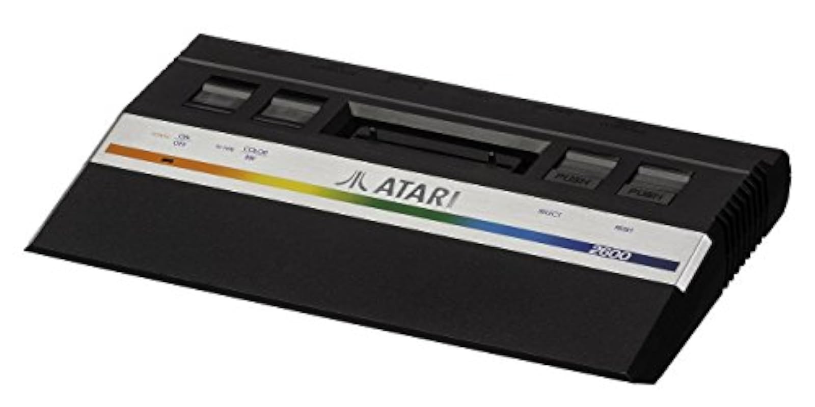 Atari 2600 Jr Video Game Console System Black Home Very Good 0E
