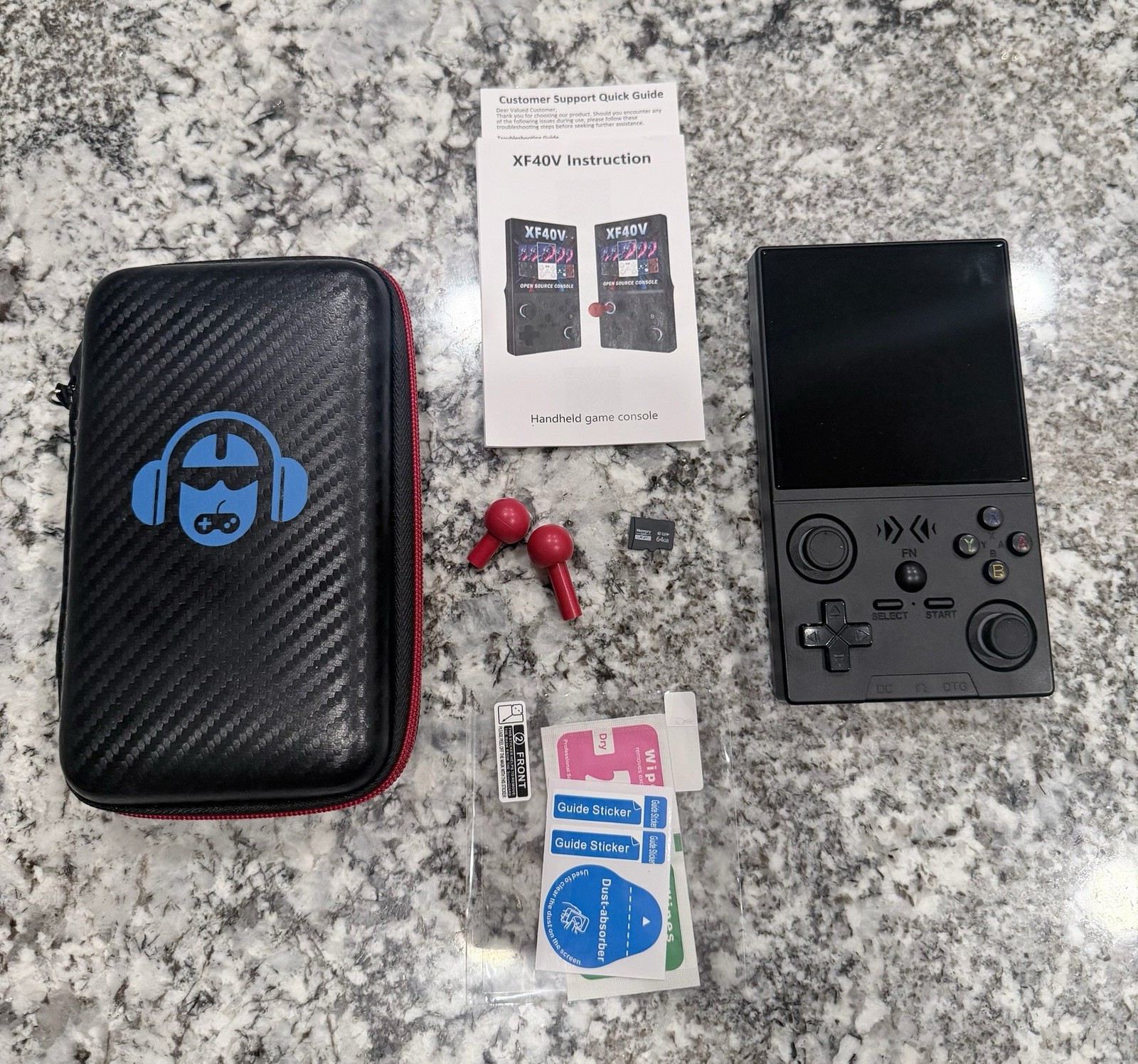 Game Console Handheld Model XF40V 4.0inch Mysterious Black 64G WiFi 720 Wireless