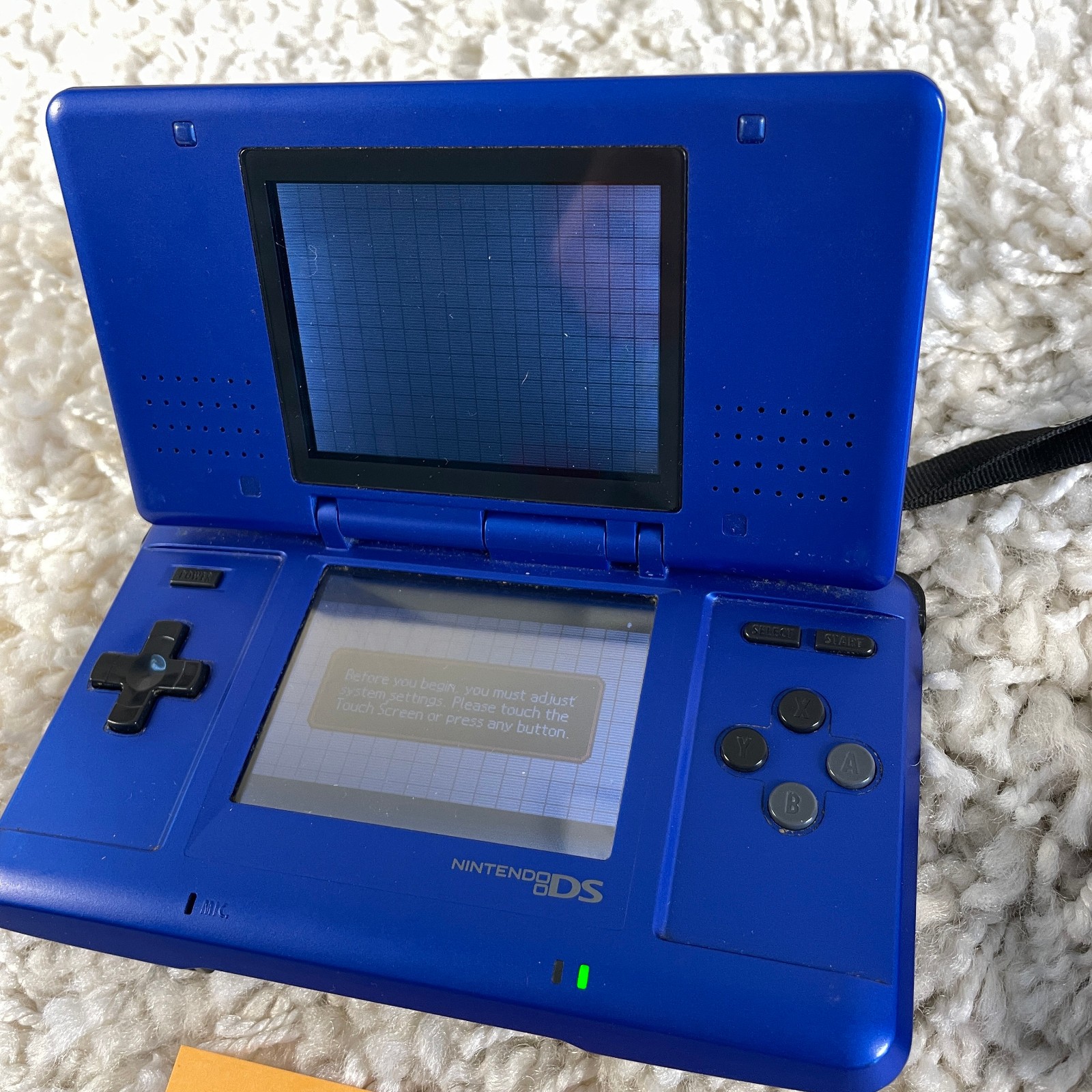 Nintendo DS Original NTR-001 Cobalt Blue Handheld Console System READ