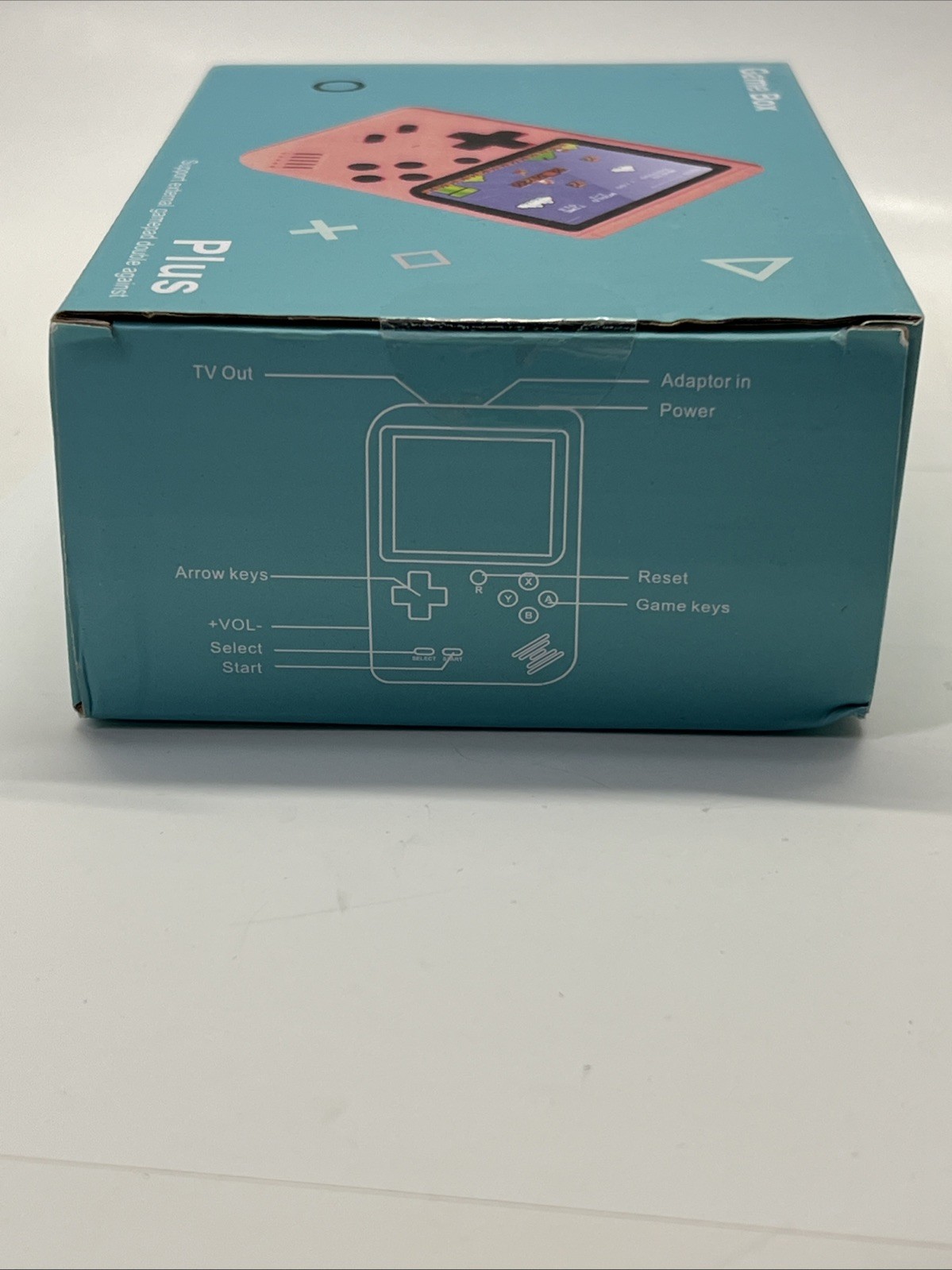 2x Game Box Plus Handheld Console Retro Gaming System w/ Preloaded Games Blue
