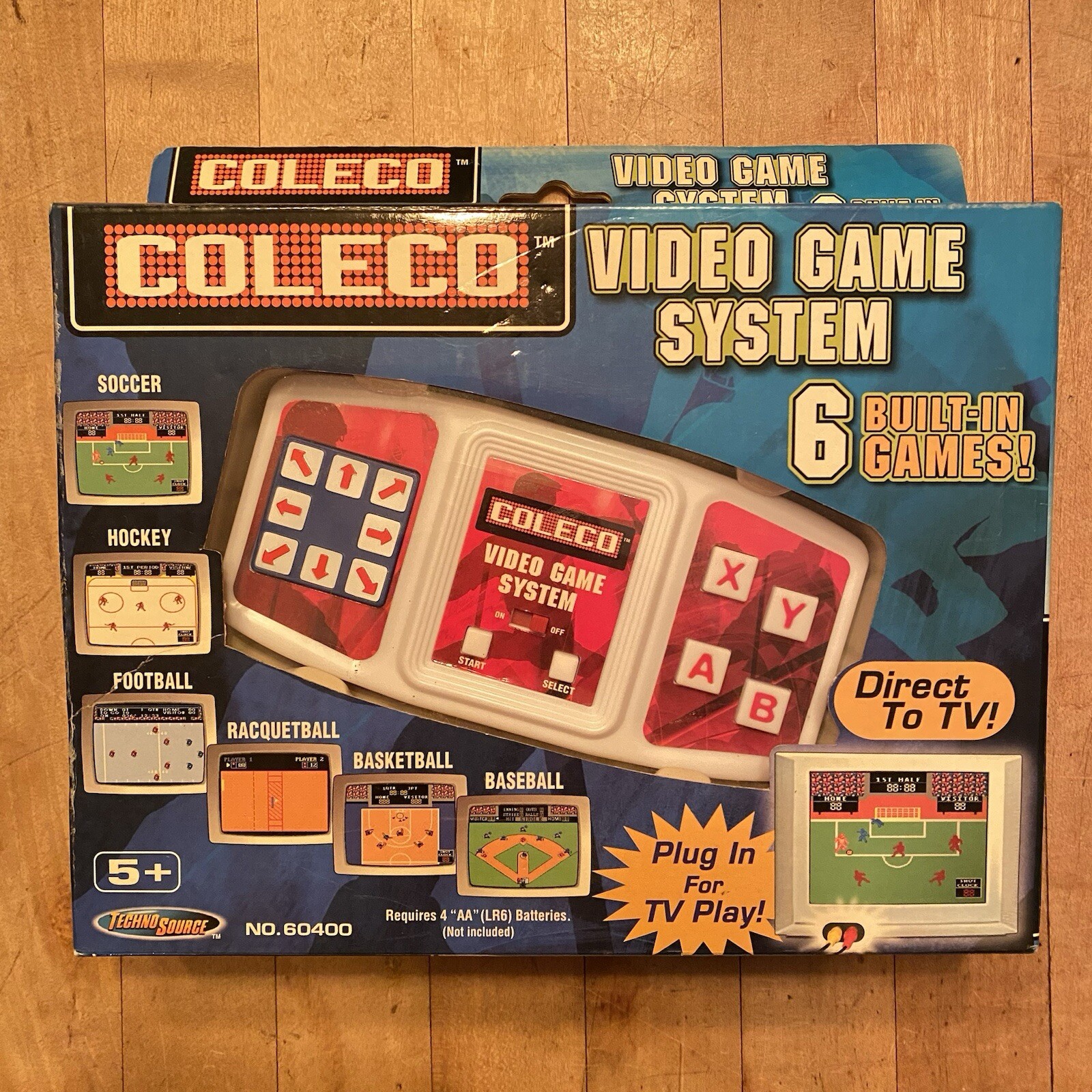 NIB 2005 Coleco Handheld Video Game System 6 Built-In Games Direct to TV Sports