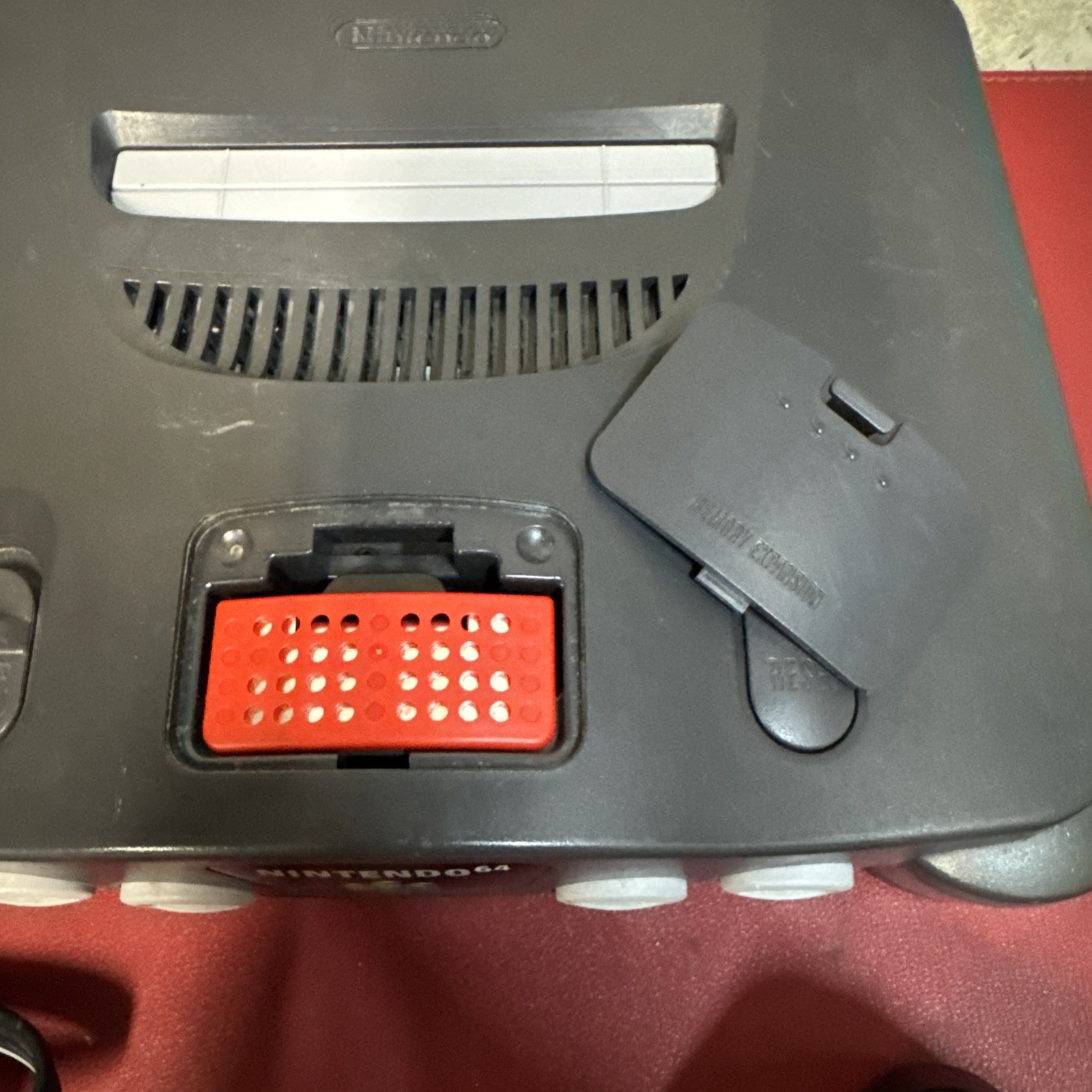 Nintendo 64 Console NUS-001 USA Model with Expansion, Power AV cables See Pics D