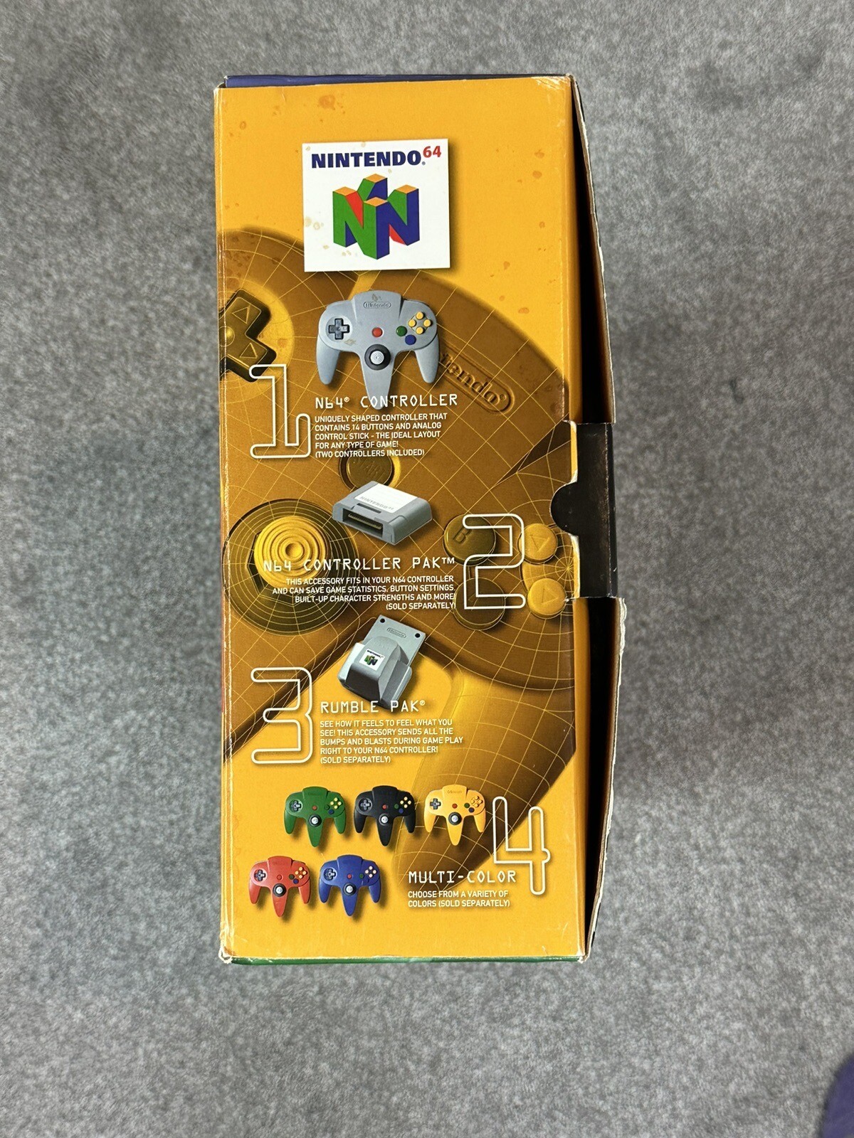 HDMI CONVERTED NINTENDO 64 VIDEO GAME CONSOLE ATOMIC PURPLE COLOR IN BOX