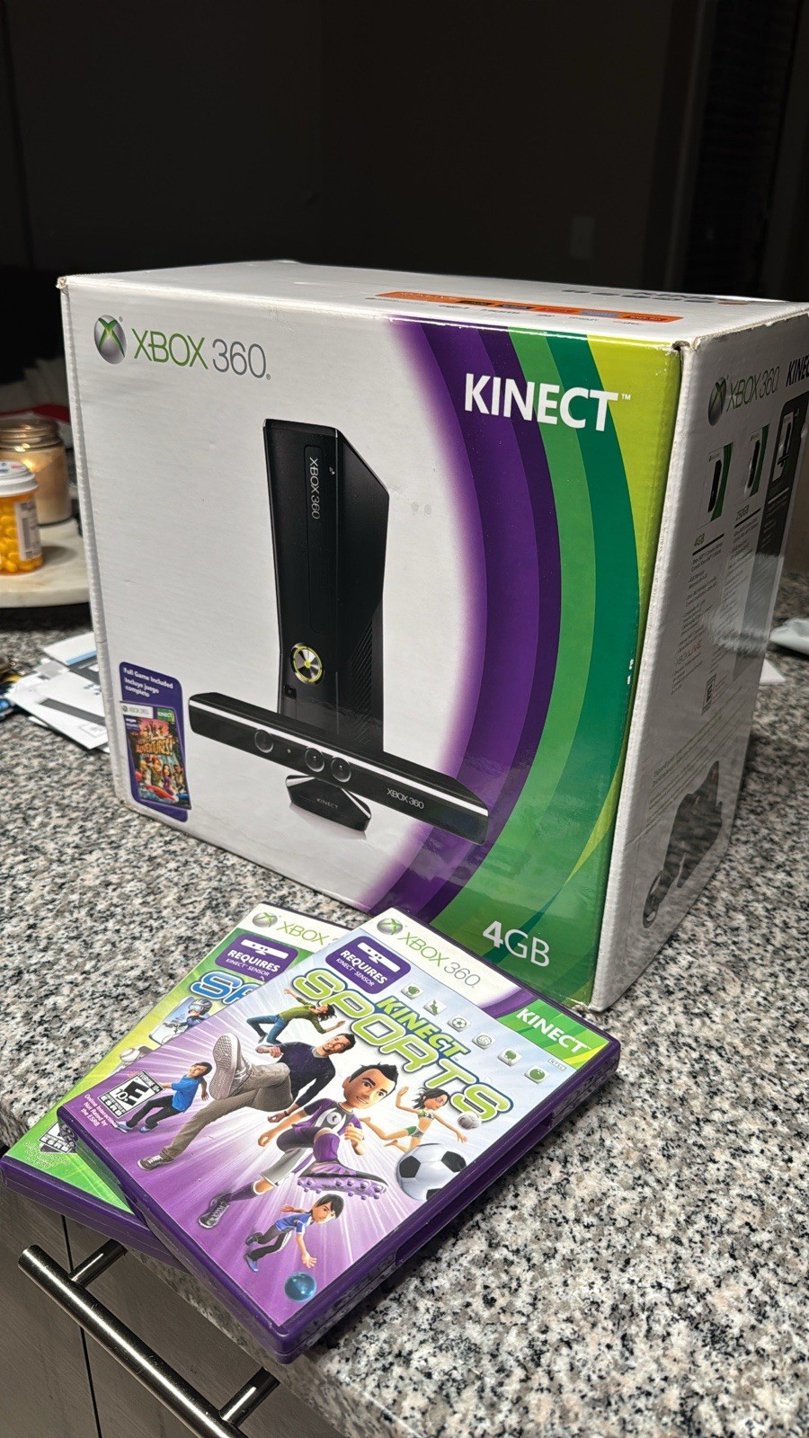 Microsoft Xbox 360 S Gaming Console and Kinect – Black