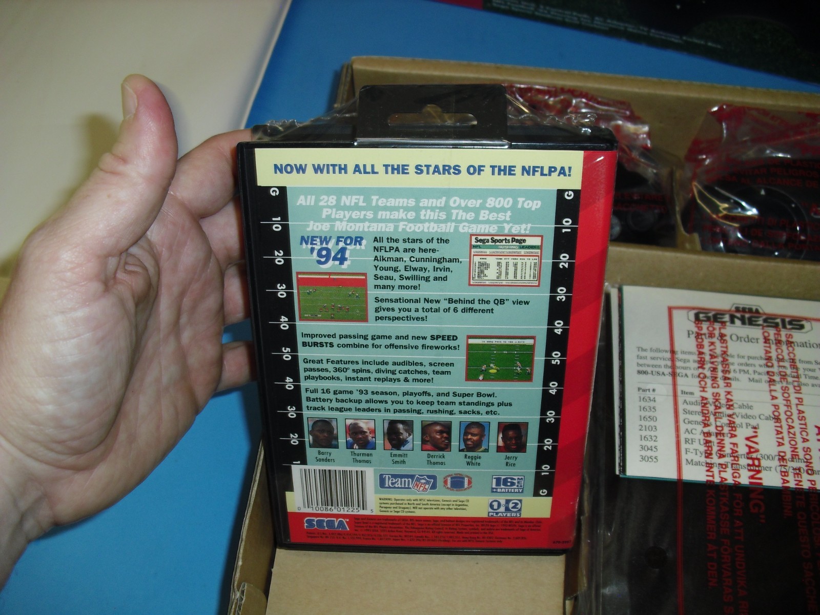 Sega Genesis Sports system complete in box w/ Stadium Cushion & NFL Football 94
