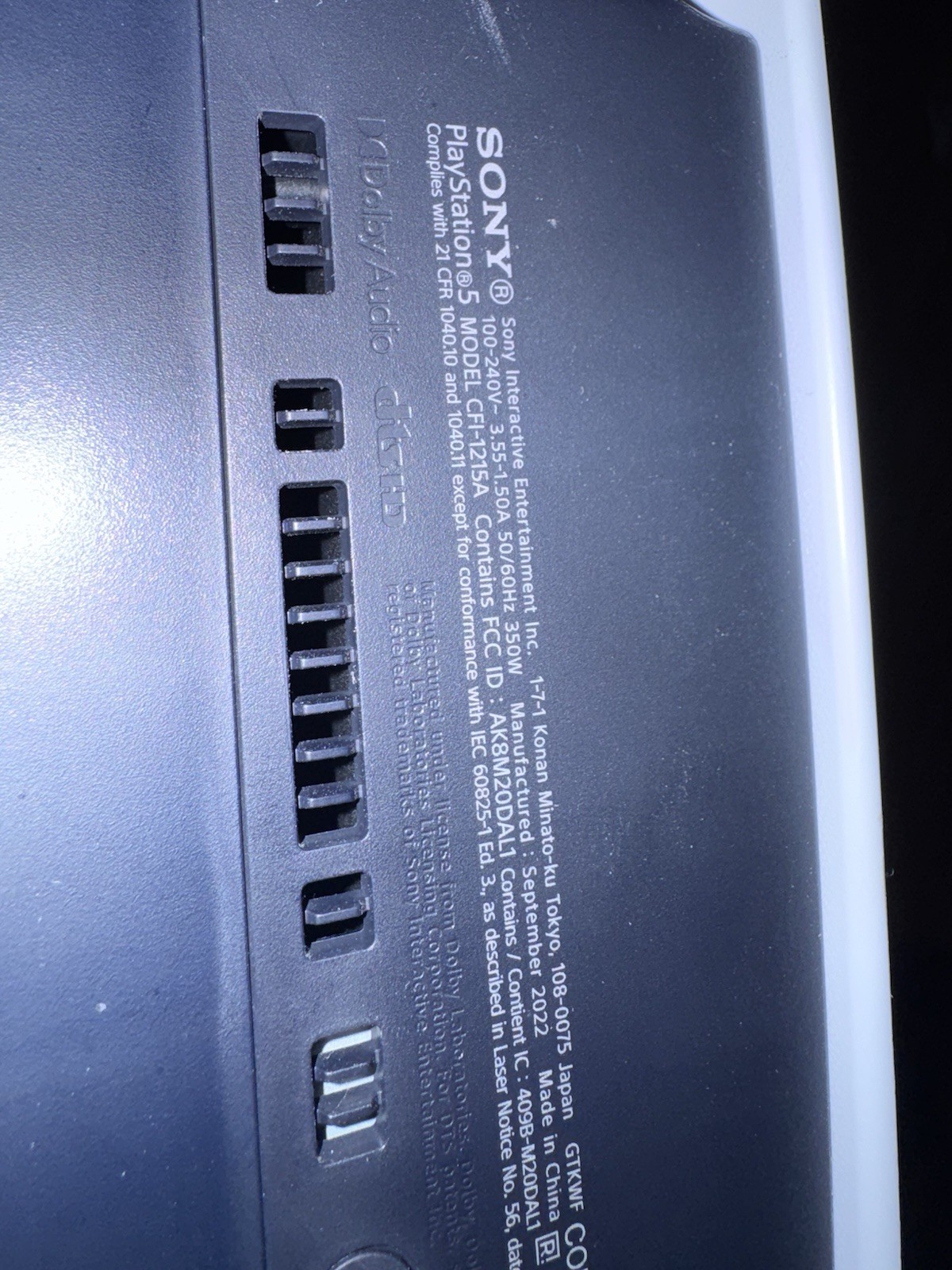 Sony PlayStation 5 Model CFI-1215A With Controller And Box