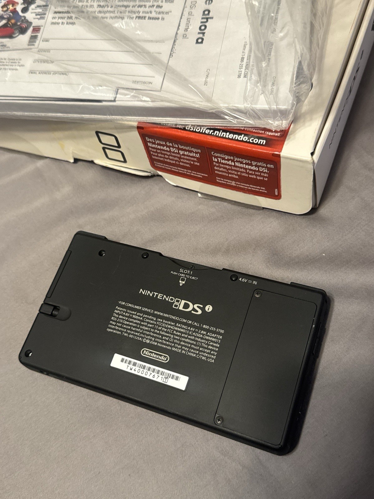Nintendo DSi Black Handheld Console System Original Box