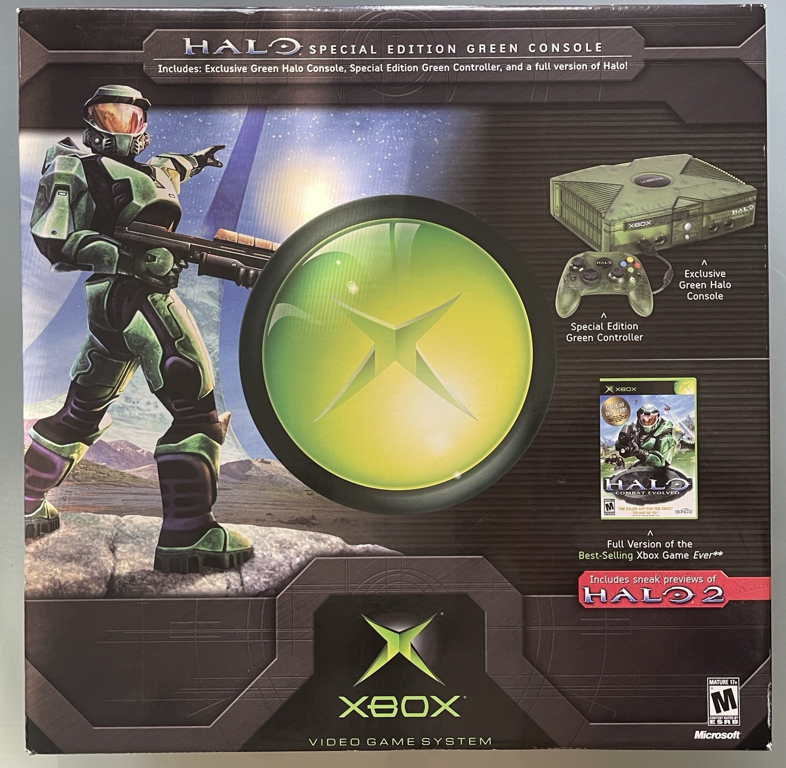 original XBOX halo limited edition console. Sealed original box. Mint condition.
